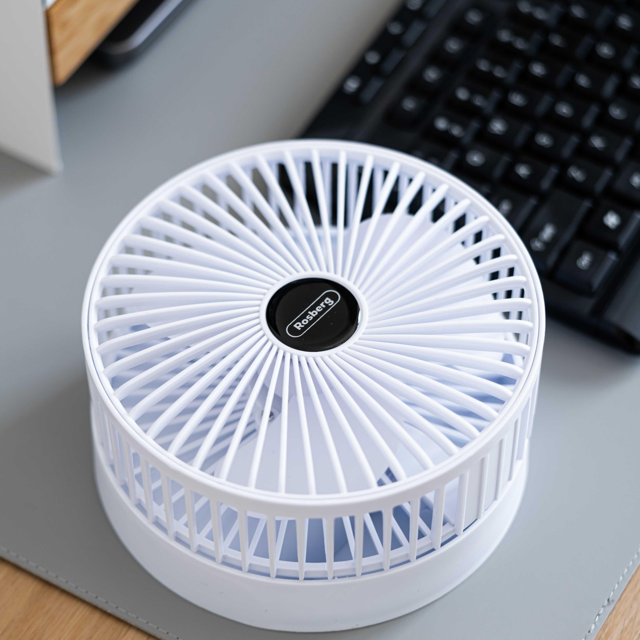 Ventilator Rosberg USB birou, 3 trepte viteza, silentios