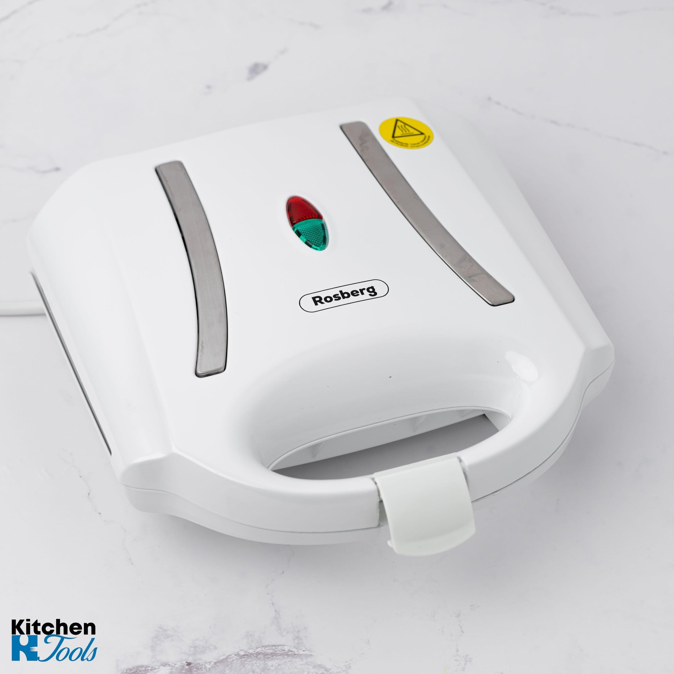 Sandwich Maker Rosberg, alb, design elegant