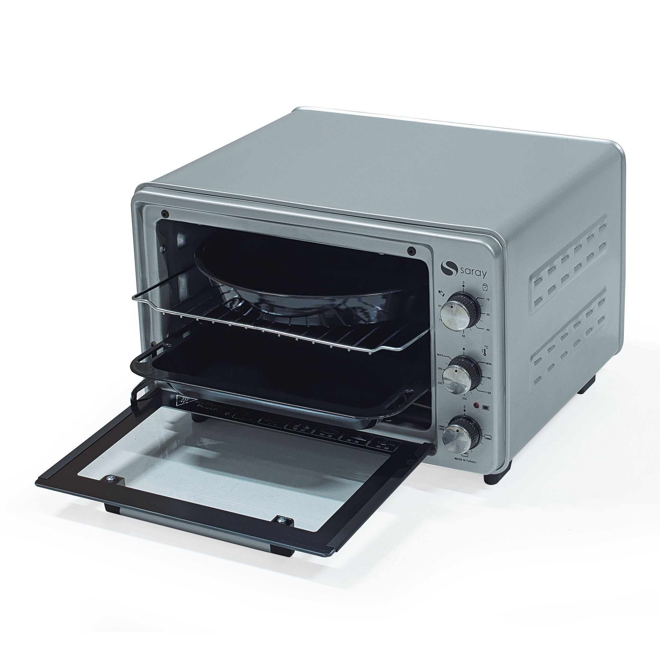 Cuptor electric Saray 50L, 230°C, 1300W, gri