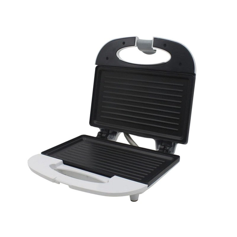 Sandwich Maker alb 800W cu placi antiaderente
