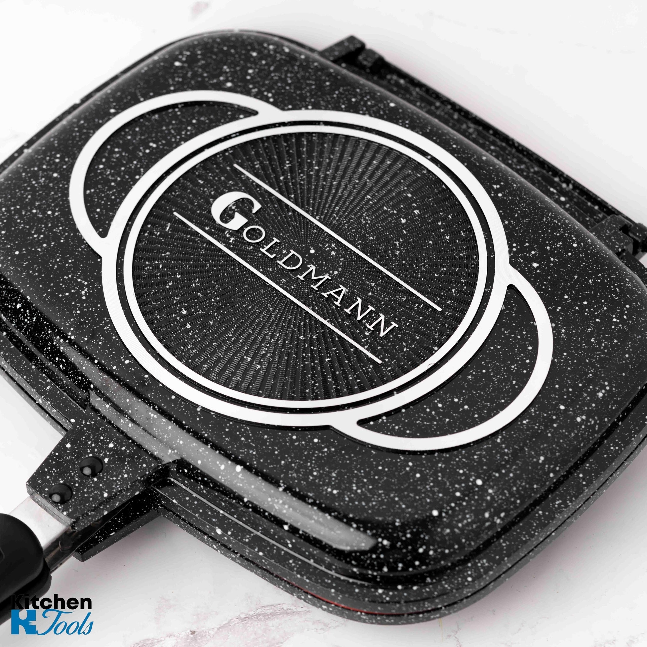 Tigaie Grill Dublă Goldmann, 36 cm, Acoperire Ceramică