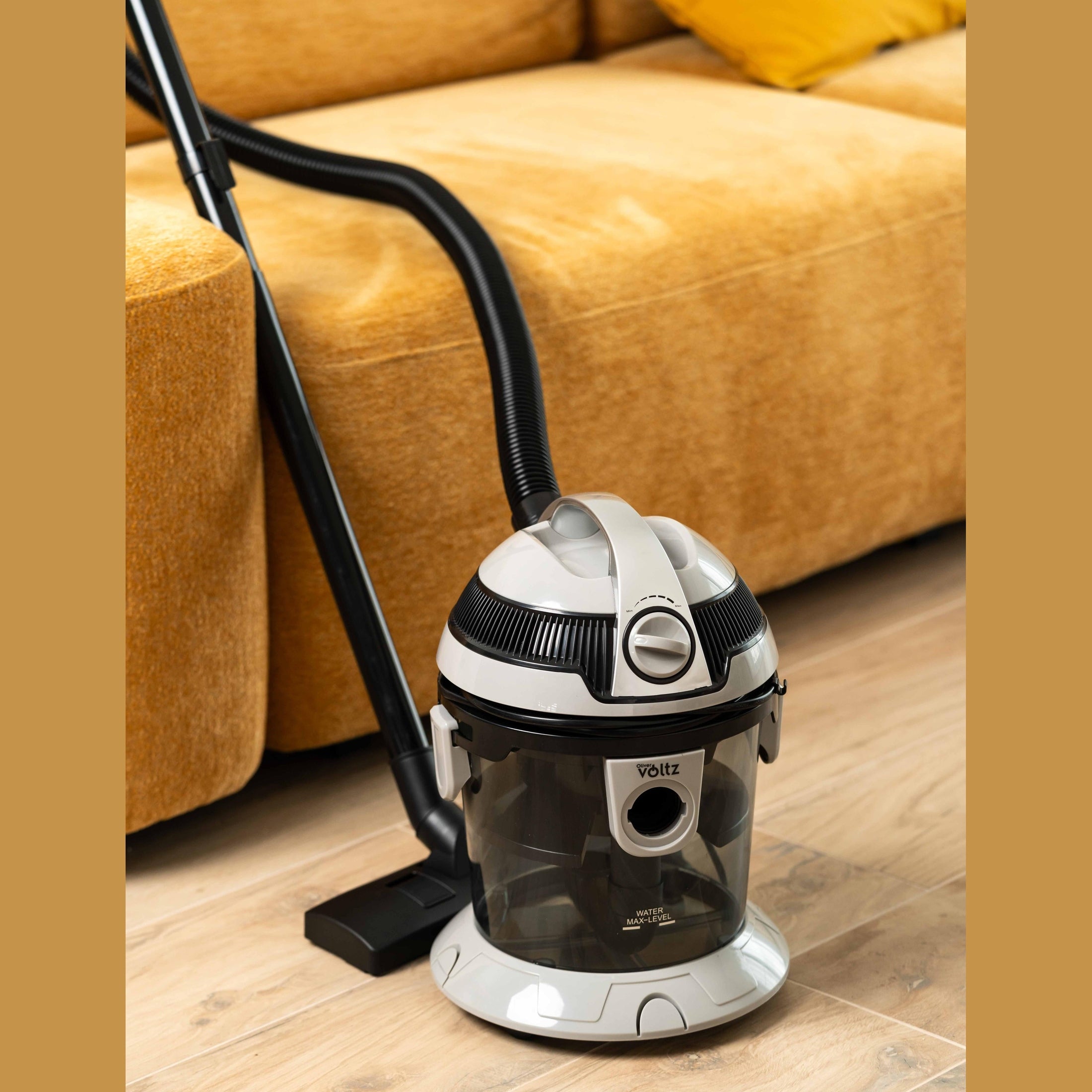Aspirator Oliver Voltz cu Filtrare Apa, Gri