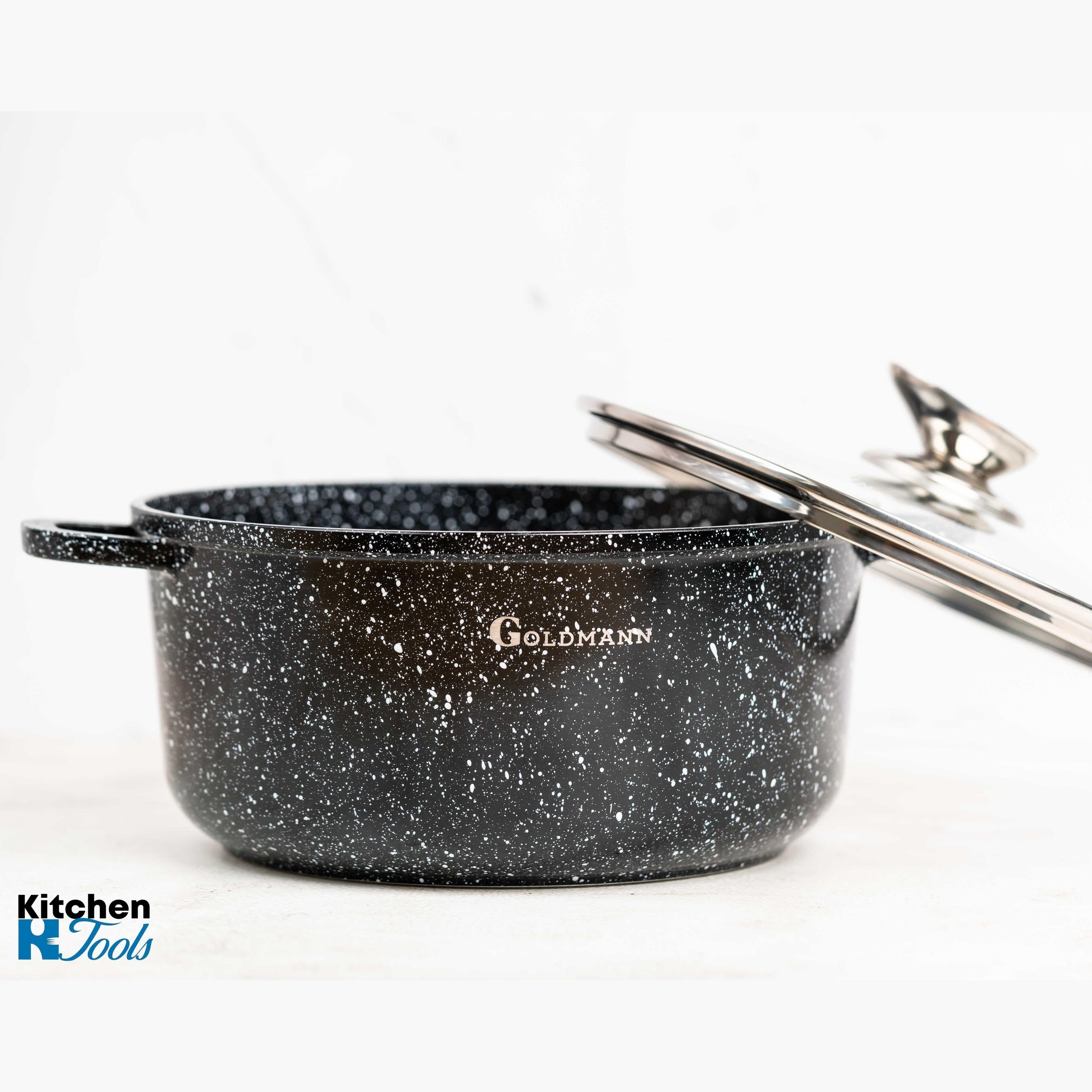 Set vase gătit și tigaie Goldmann, interior ceramic