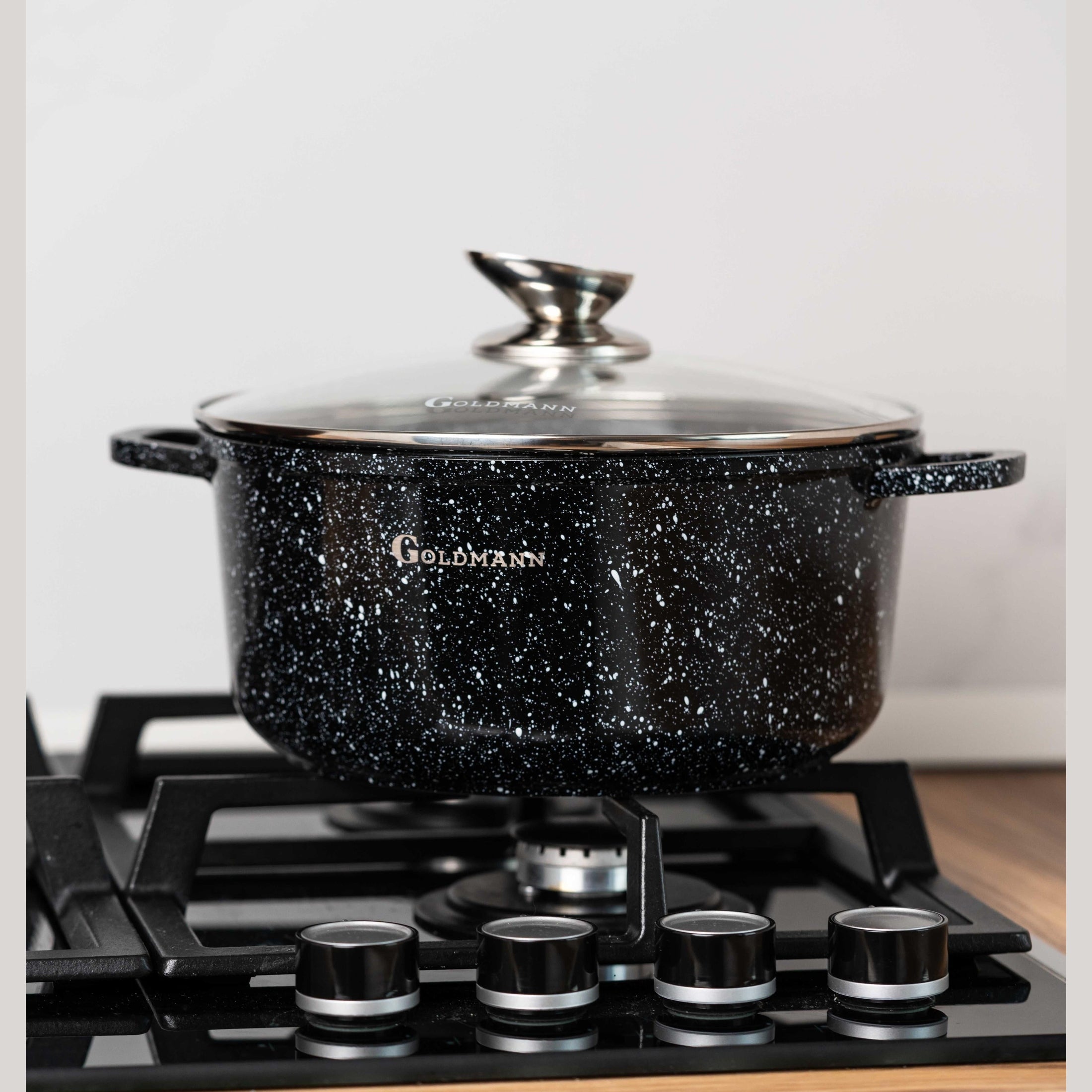 Set vase gătit și tigaie Goldmann, interior ceramic