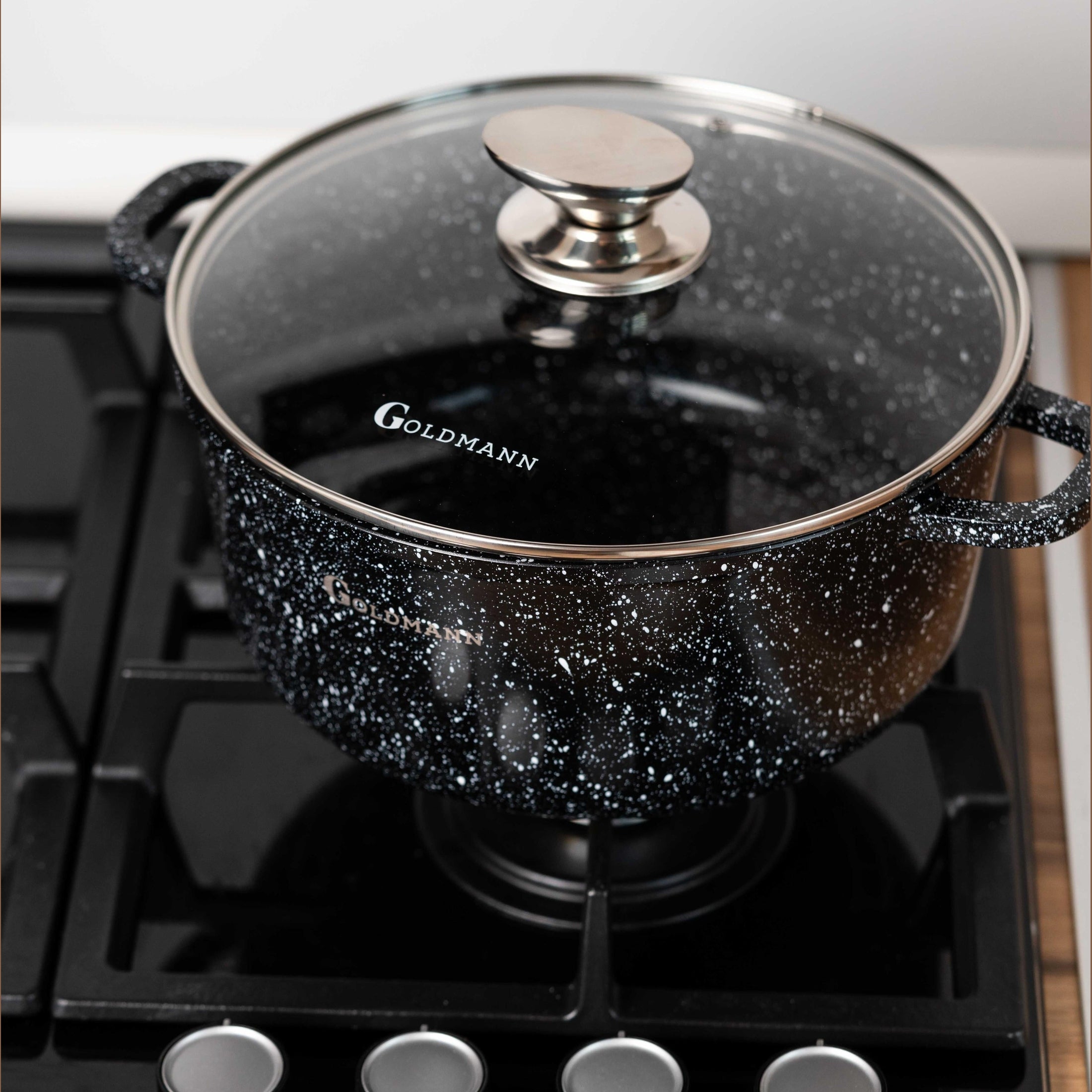 Set vase gătit și tigaie Goldmann, interior ceramic