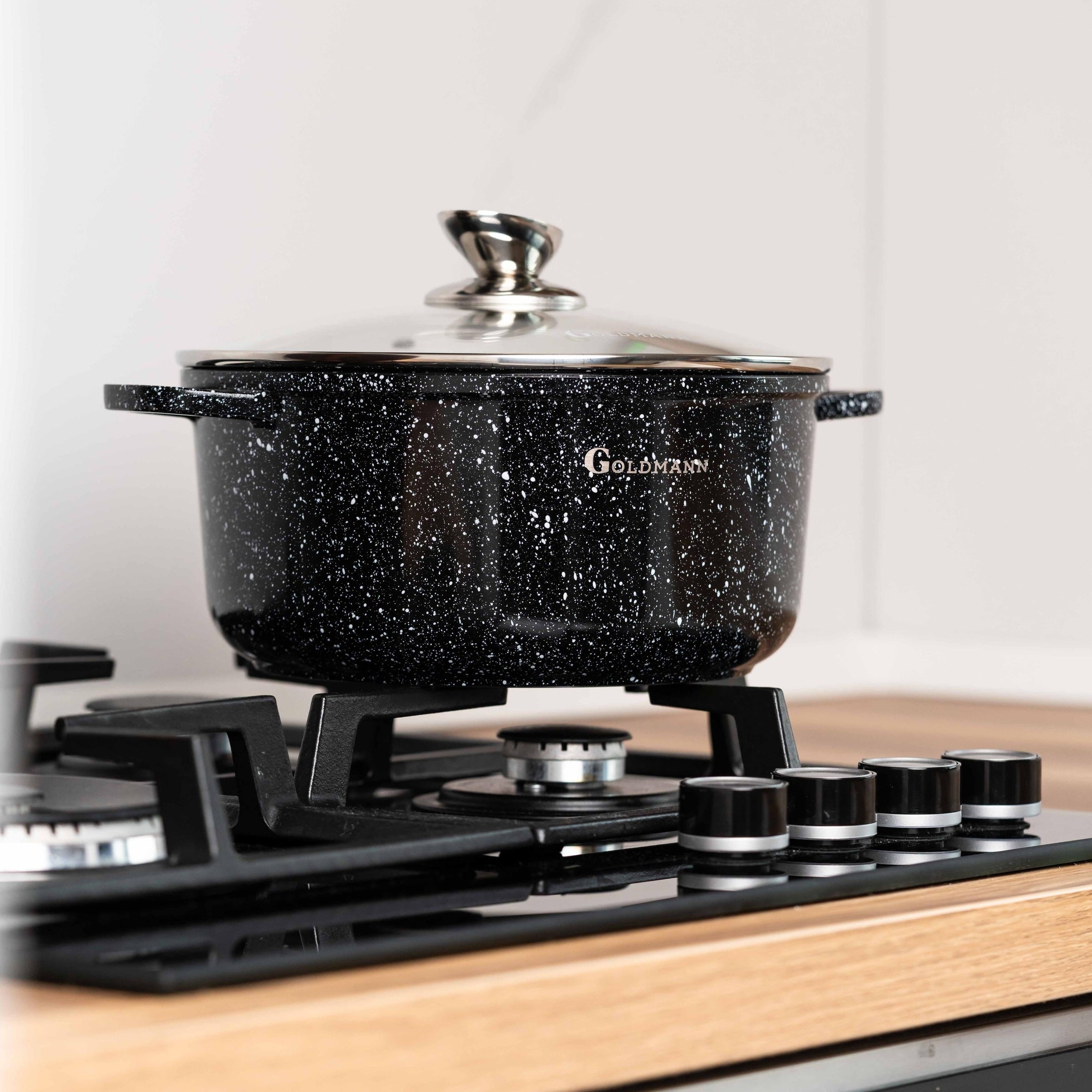 Set vase gătit și tigaie Goldmann, interior ceramic