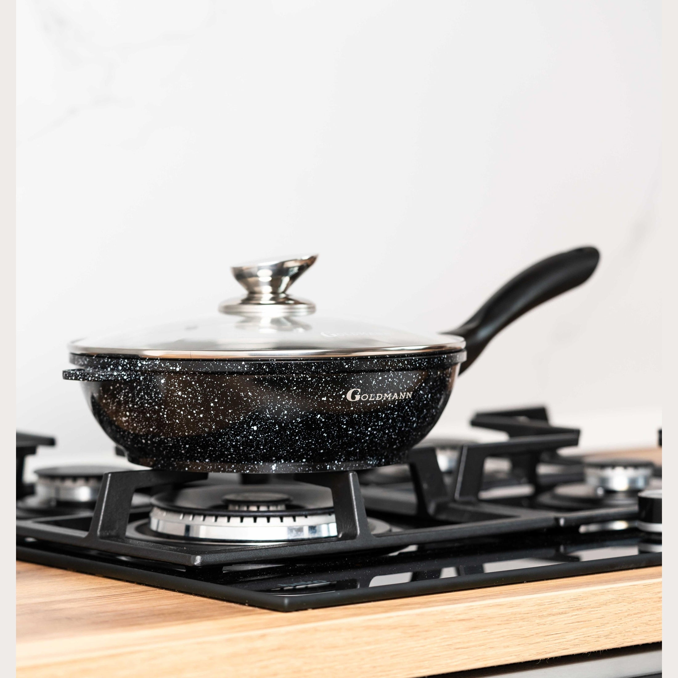 Set vase gătit și tigaie Goldmann, interior ceramic