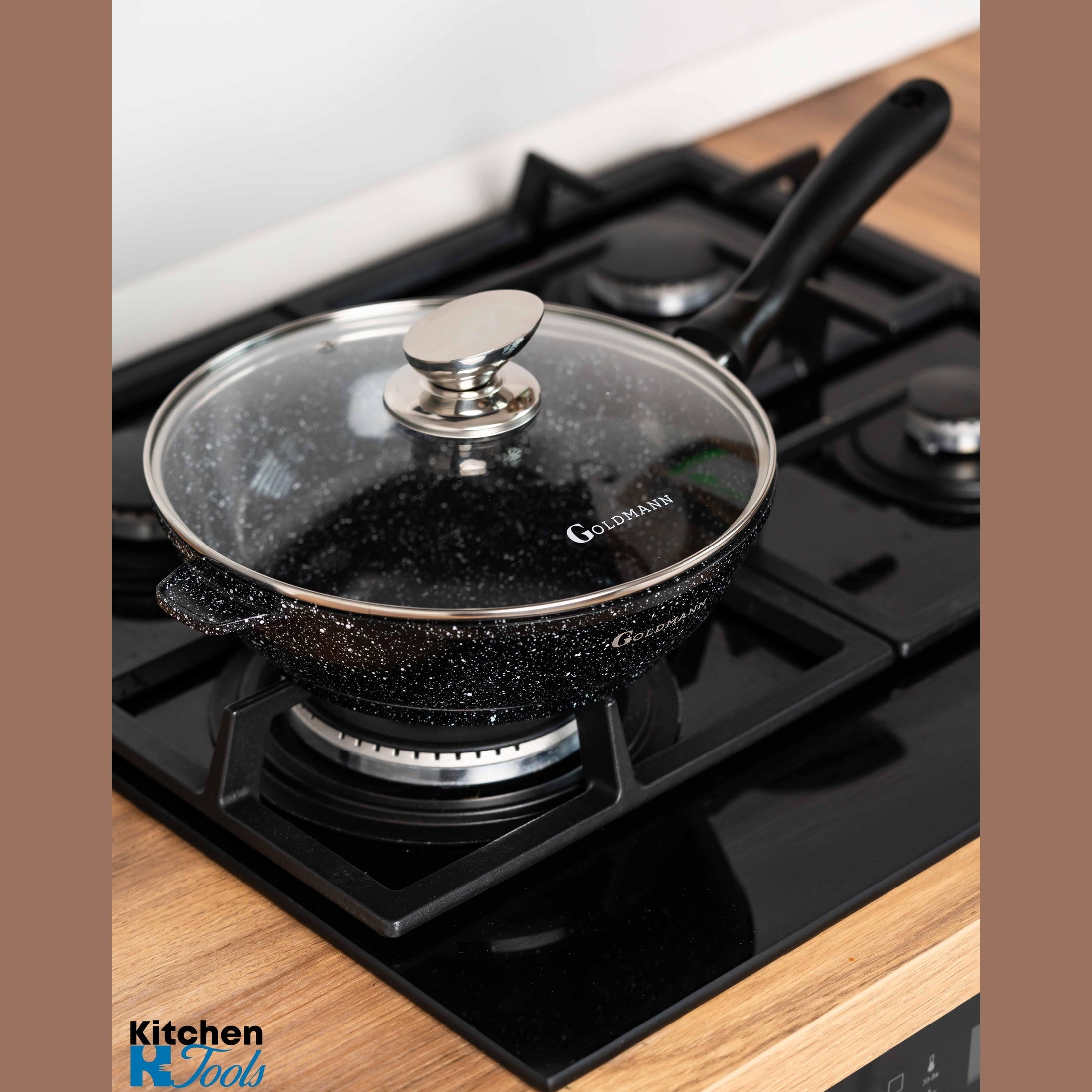 Set vase gătit și tigaie Goldmann, interior ceramic