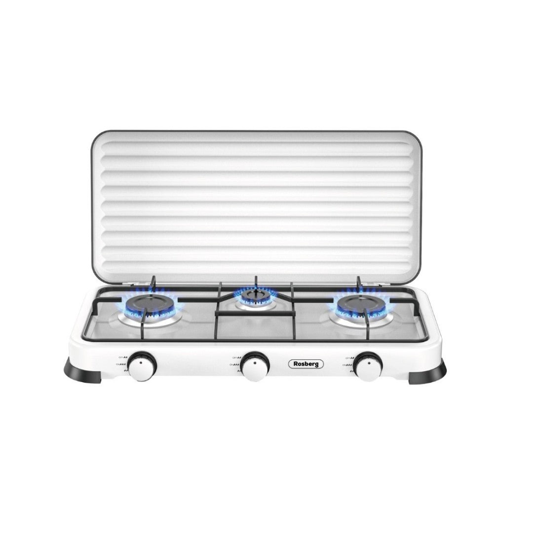 Aragaz cu 3 arzătoare și capac Rosberg