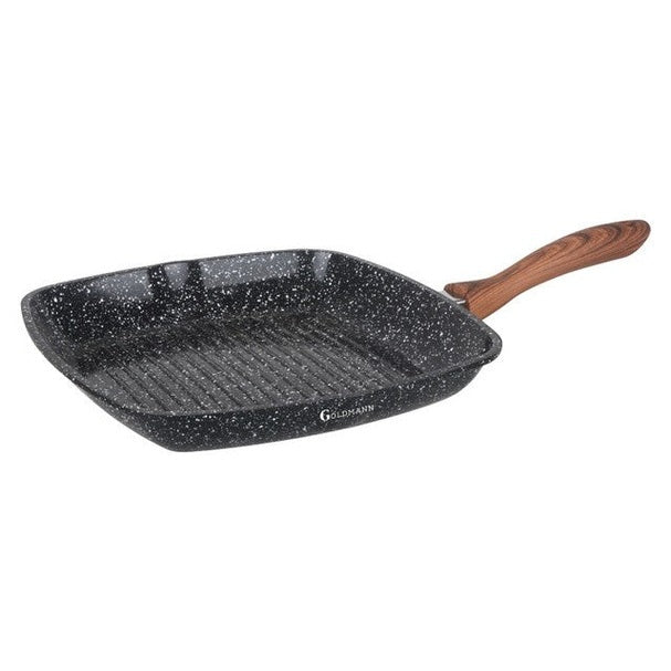 Tigaie grill aluminiu, 28 cm, acoperire ceramică