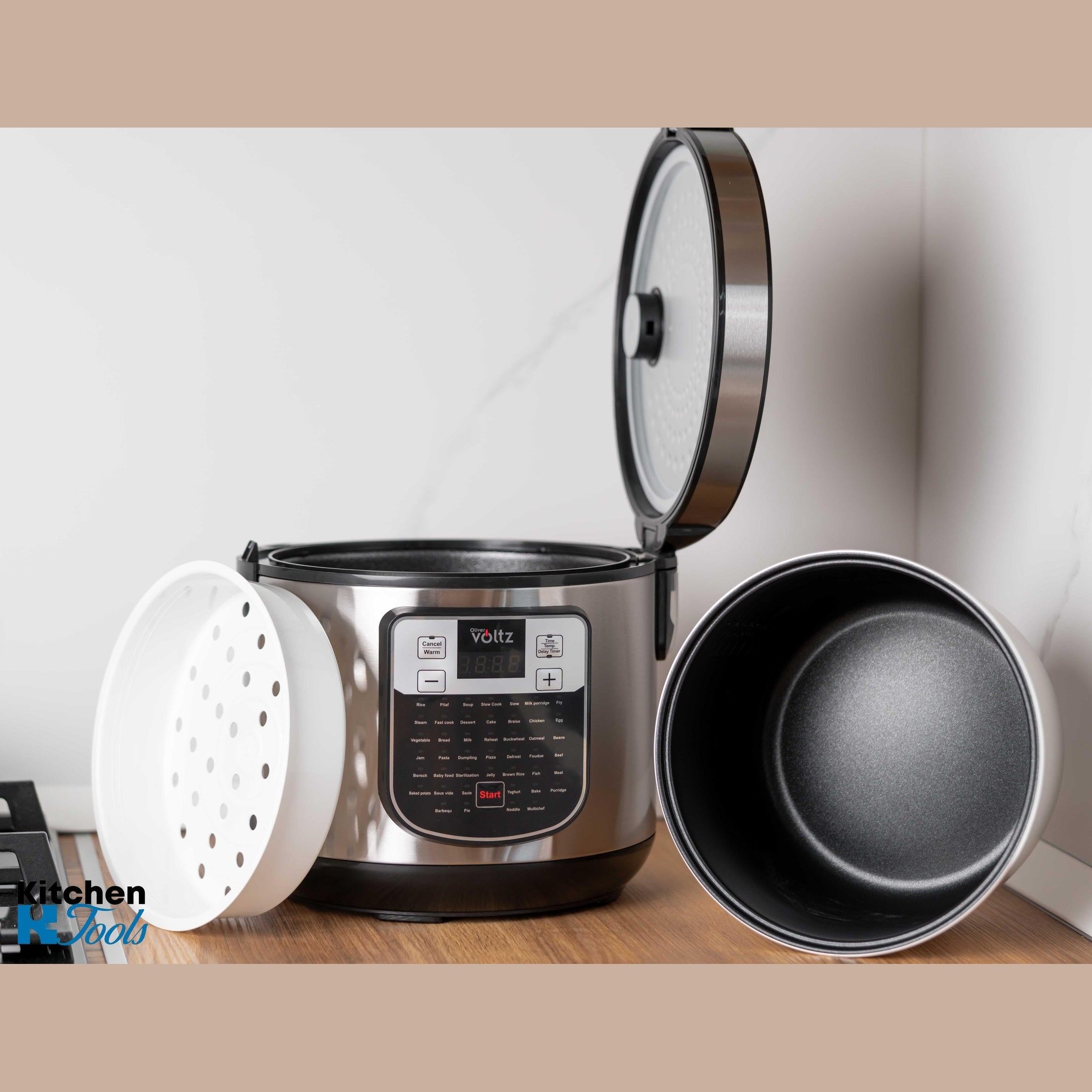 Multicooker Rosberg, 5L, Inox, 45 Programe