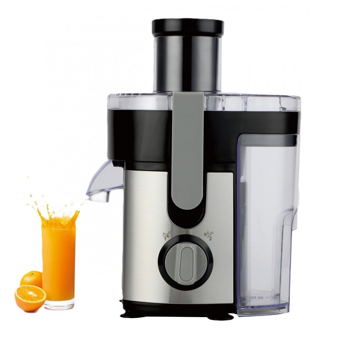 Storcător Rosberg fructe/legume, 600W, Negru/Inox