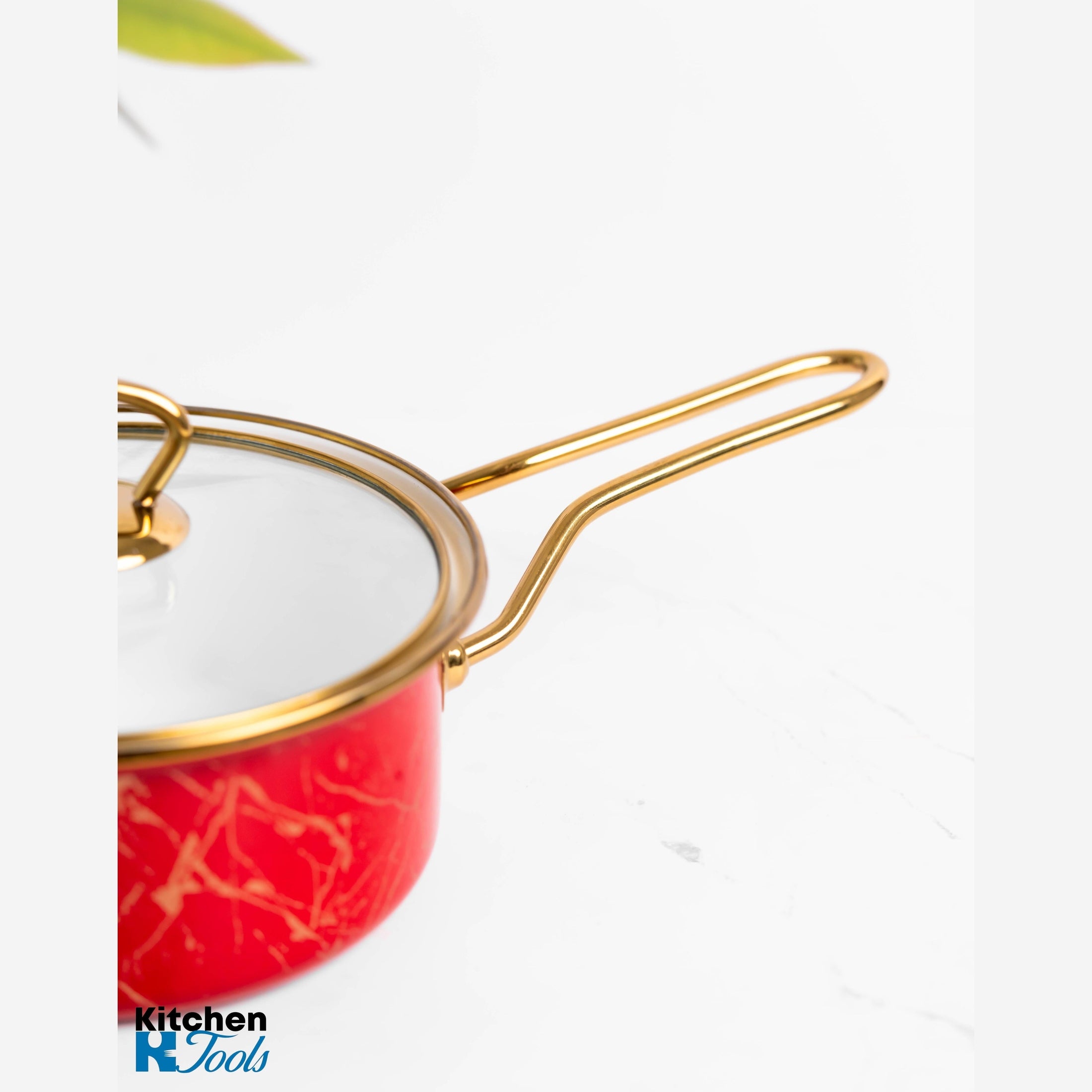 Cratiță Emailată Goldmann, Roșie, 2L, Capac Inclus