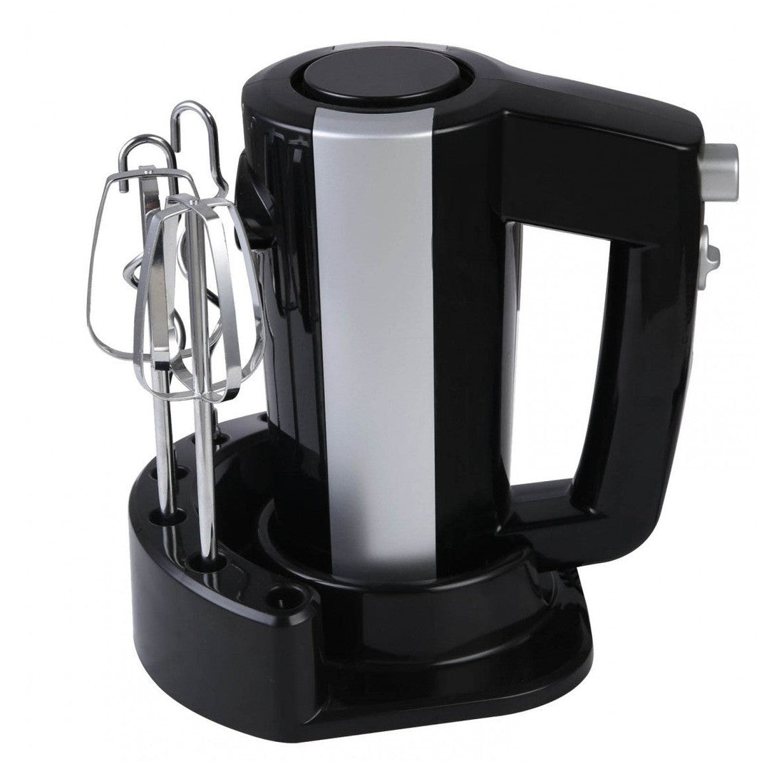 Mixer Rosberg, Negru/Argintiu, cu suport și accesorii