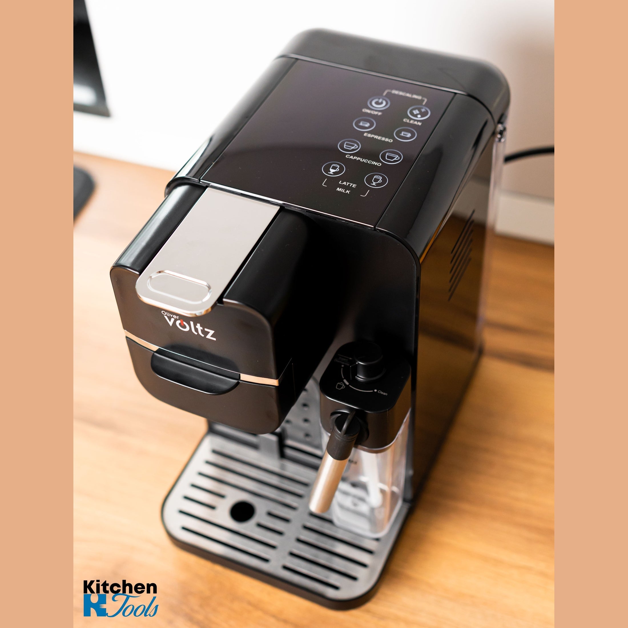 Espressor electric 5-in-1 Oliver Voltz, negru, 1350W