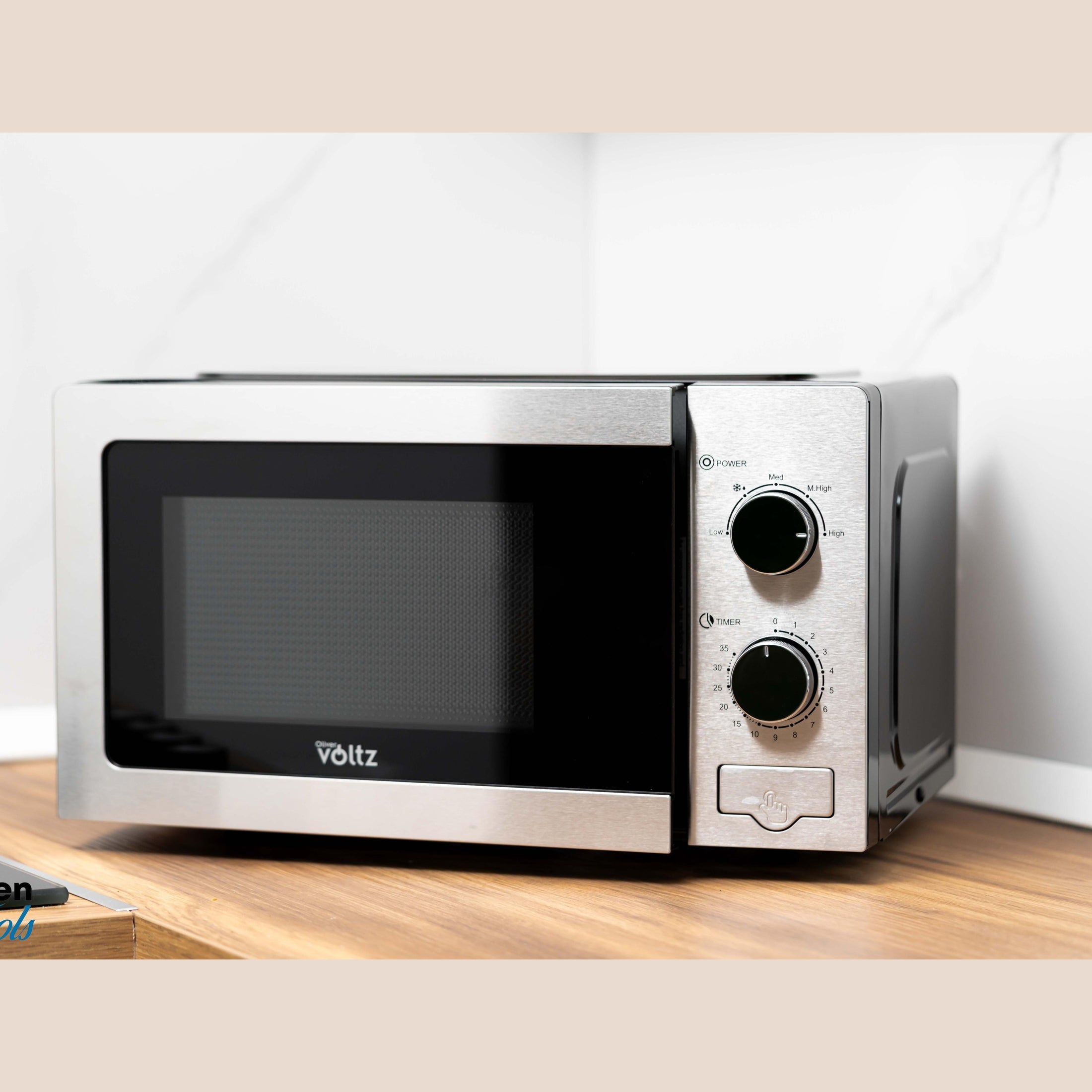Cuptor cu microunde Voltz, gri, 700W, 20 litri