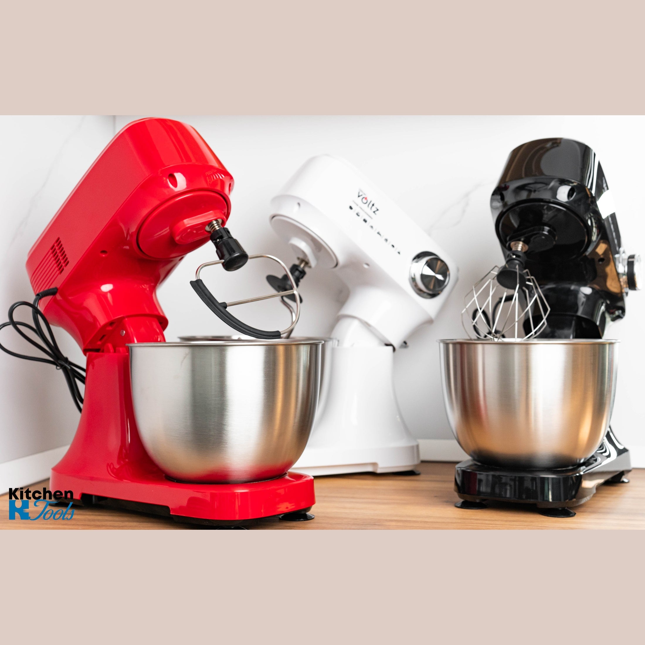 Mixer Planetar Oliver Voltz, 3.5L, 800W, roșu