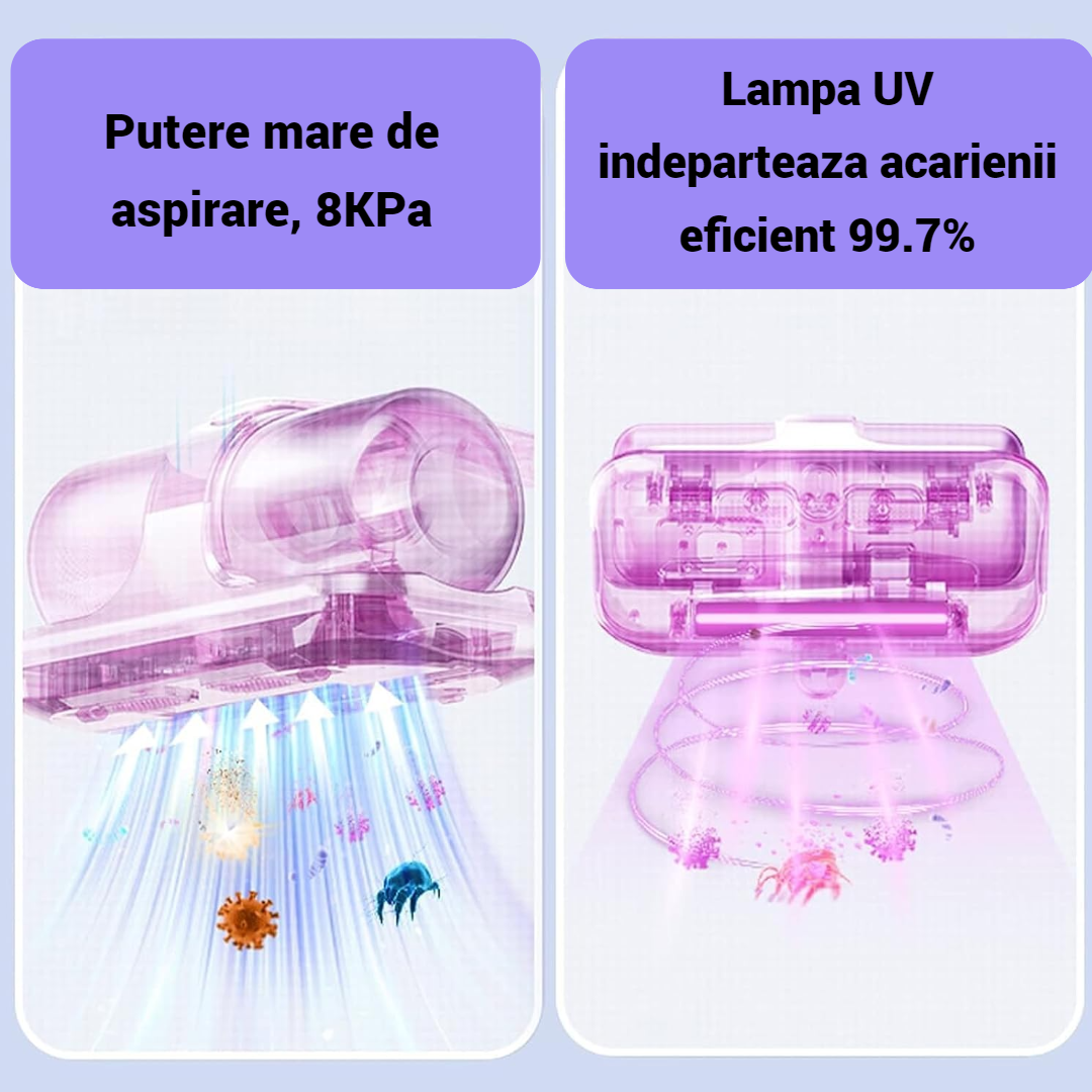 Aspirator UV pentru acarieni Oliver Voltz, 300W