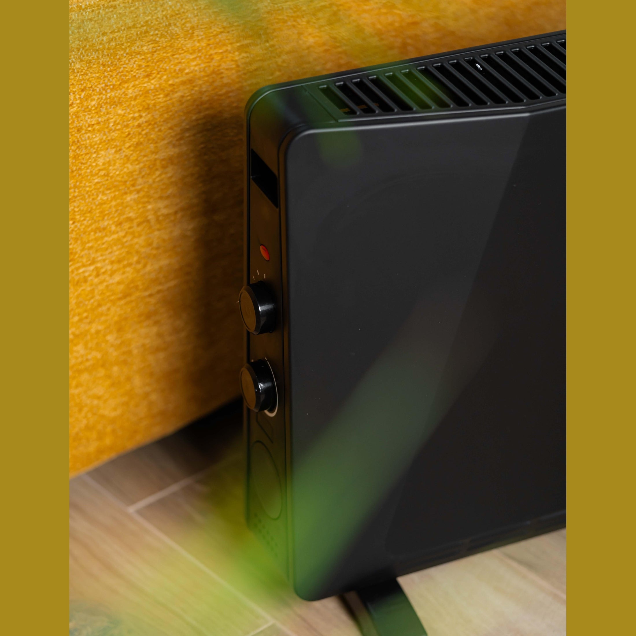 Convector electric Rosberg, negru, 2500W