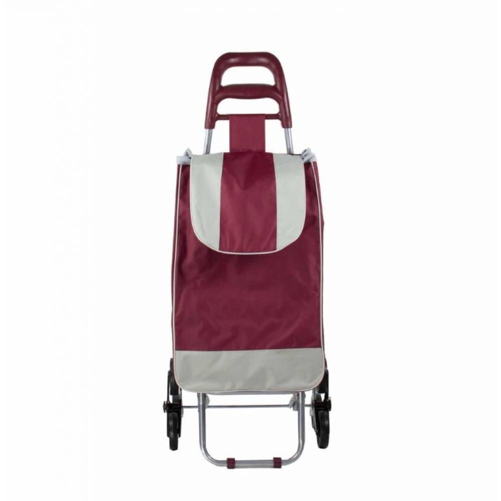 Carucior cumparaturi plastic, cadru metalic 95x35x20 cm