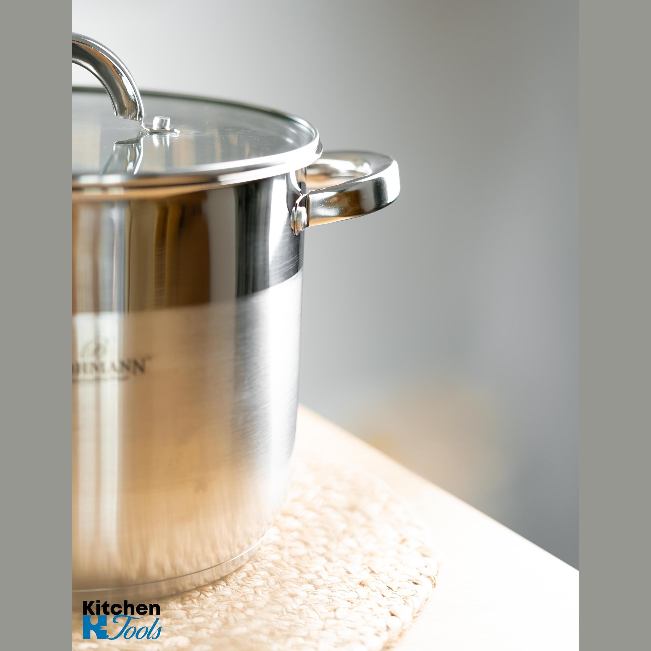 Cratită Inox Bohmann cu Capac Sticlă, 4.9L