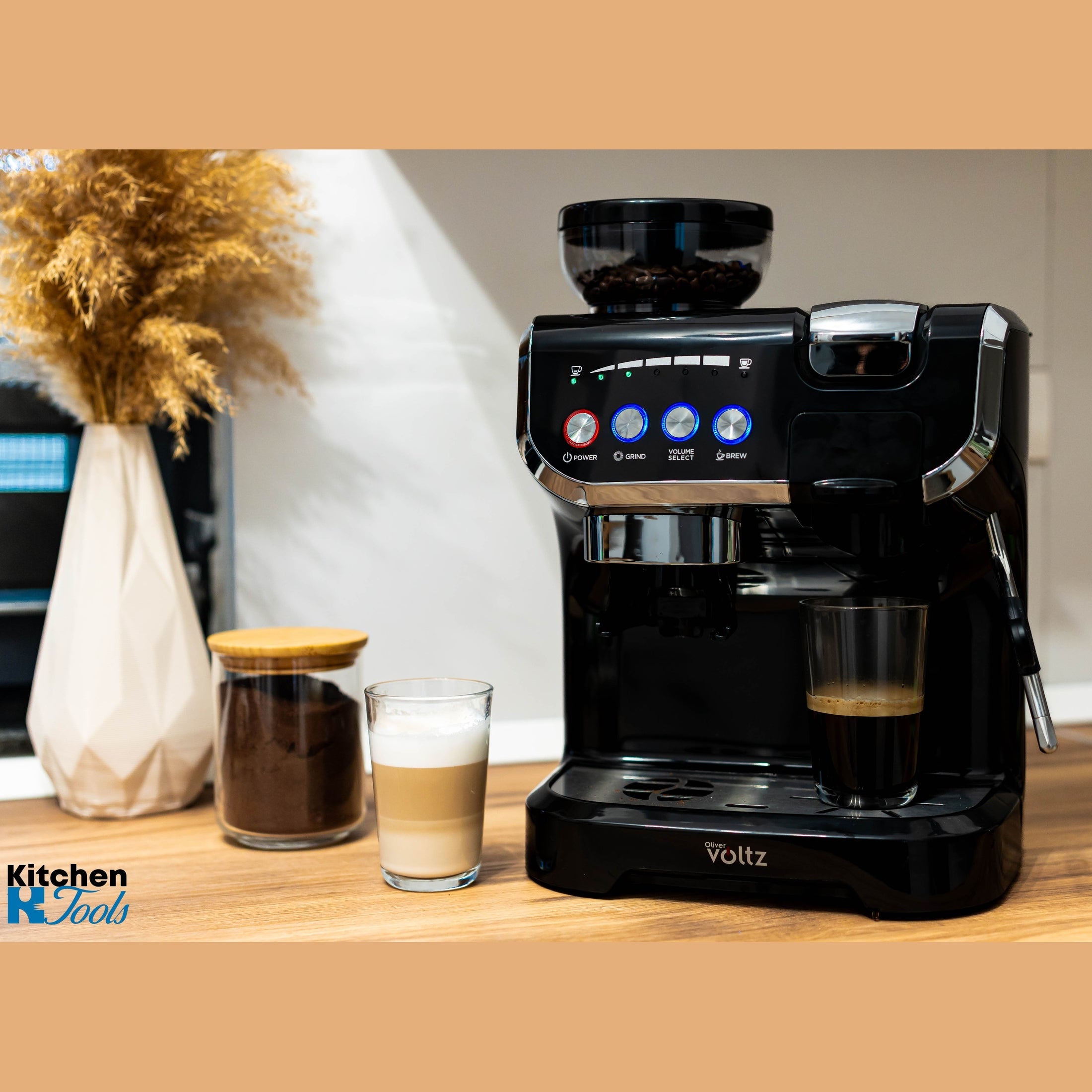 Espressor Oliver Voltz cu spumare și 5 adaptoare capsule