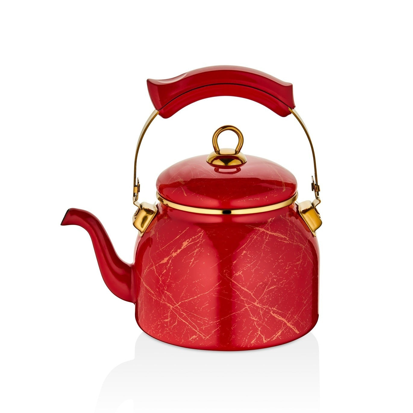 Ceainic emailat Goldmann 2.5L, roșu