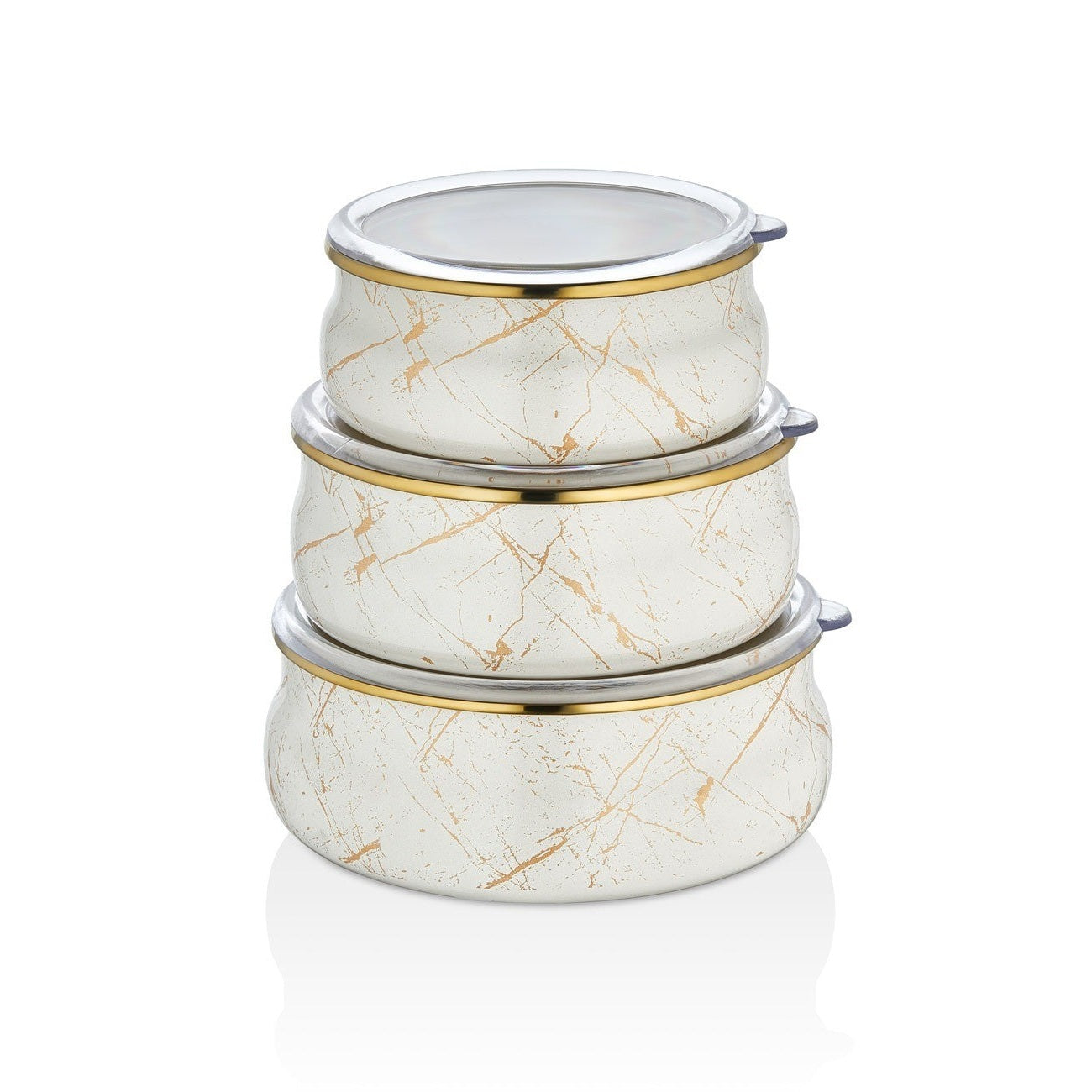 Set boluri emailate Goldmann, 0.8/1.3/1.8L