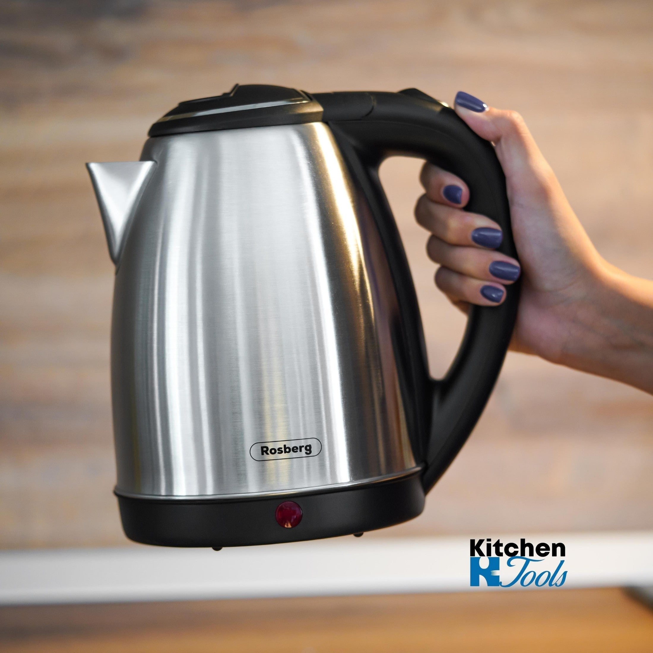 Cana electrica Rosberg inox 1L, 1500W