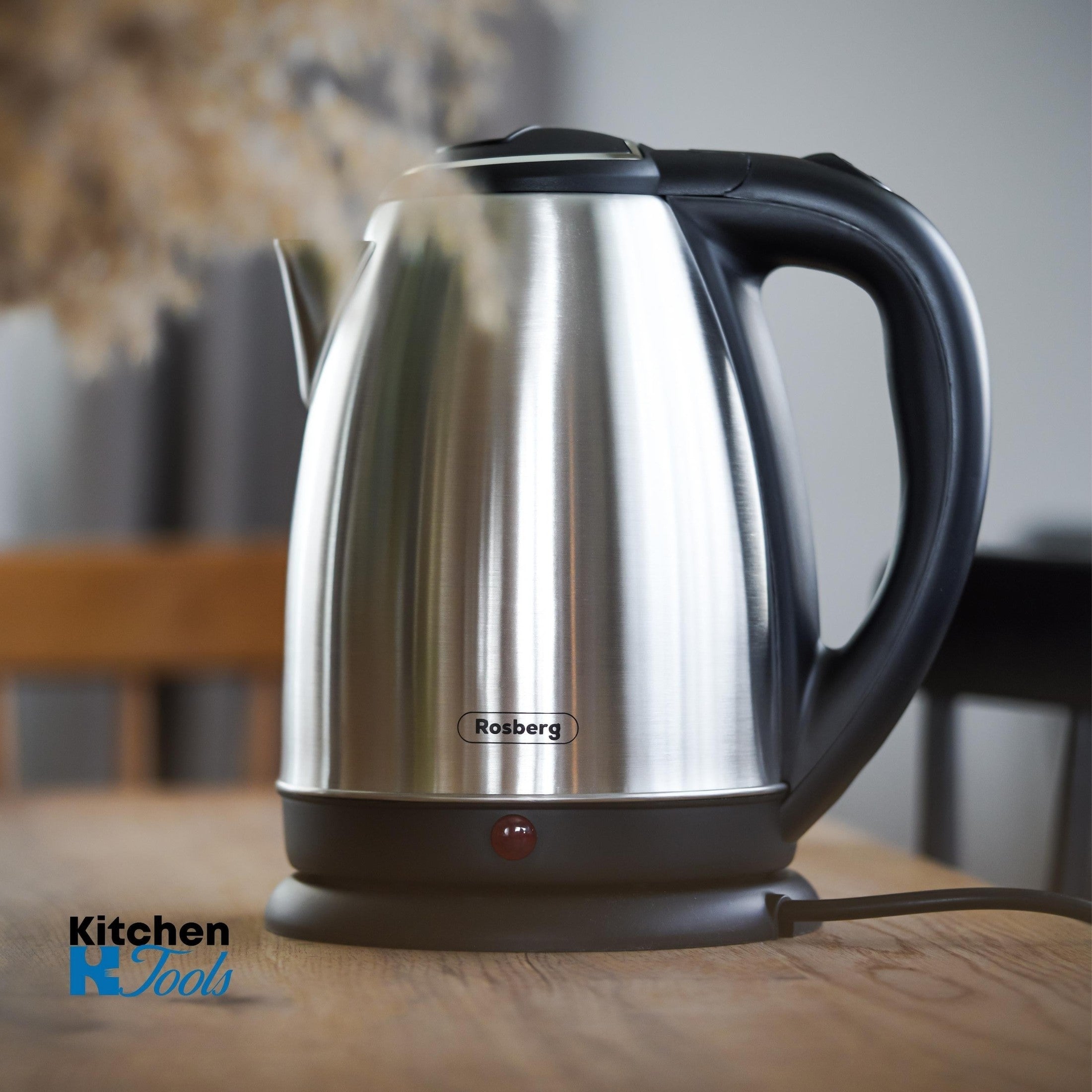 Cana electrica Rosberg inox 1L, 1500W