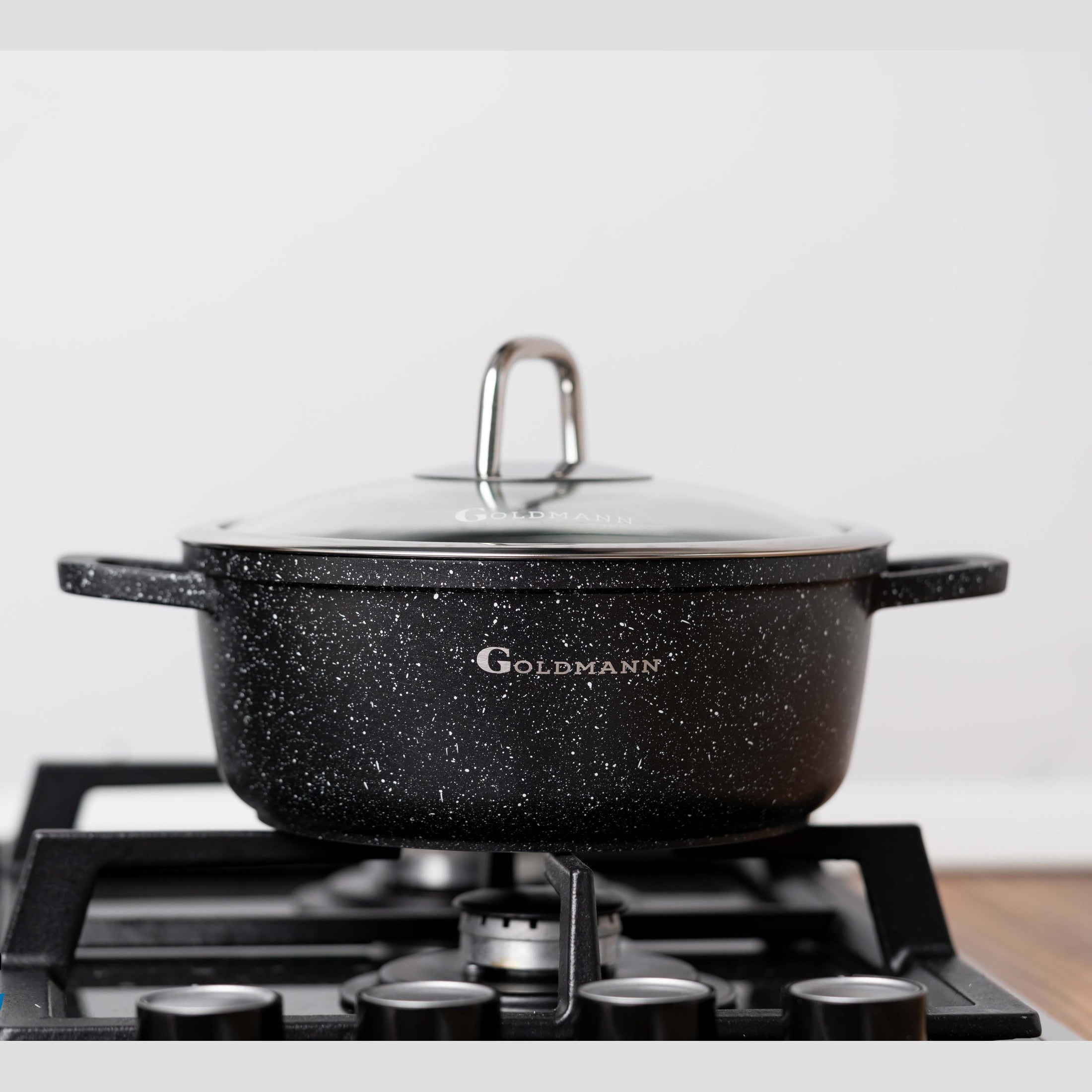 Cratiță aluminiu turnat Goldmann cu capac termorezistent