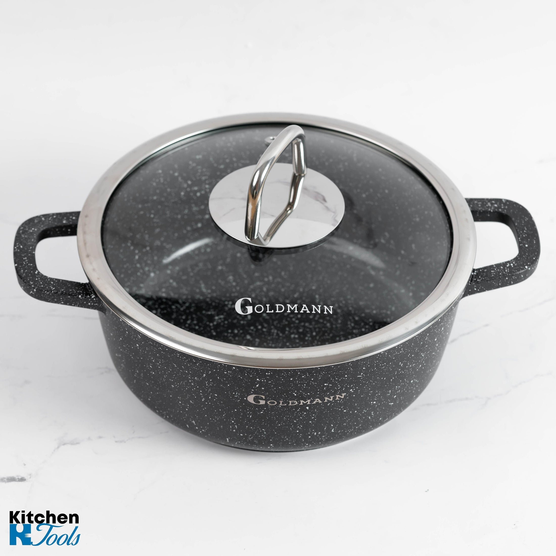 Cratiță aluminiu turnat Goldmann cu capac termorezistent