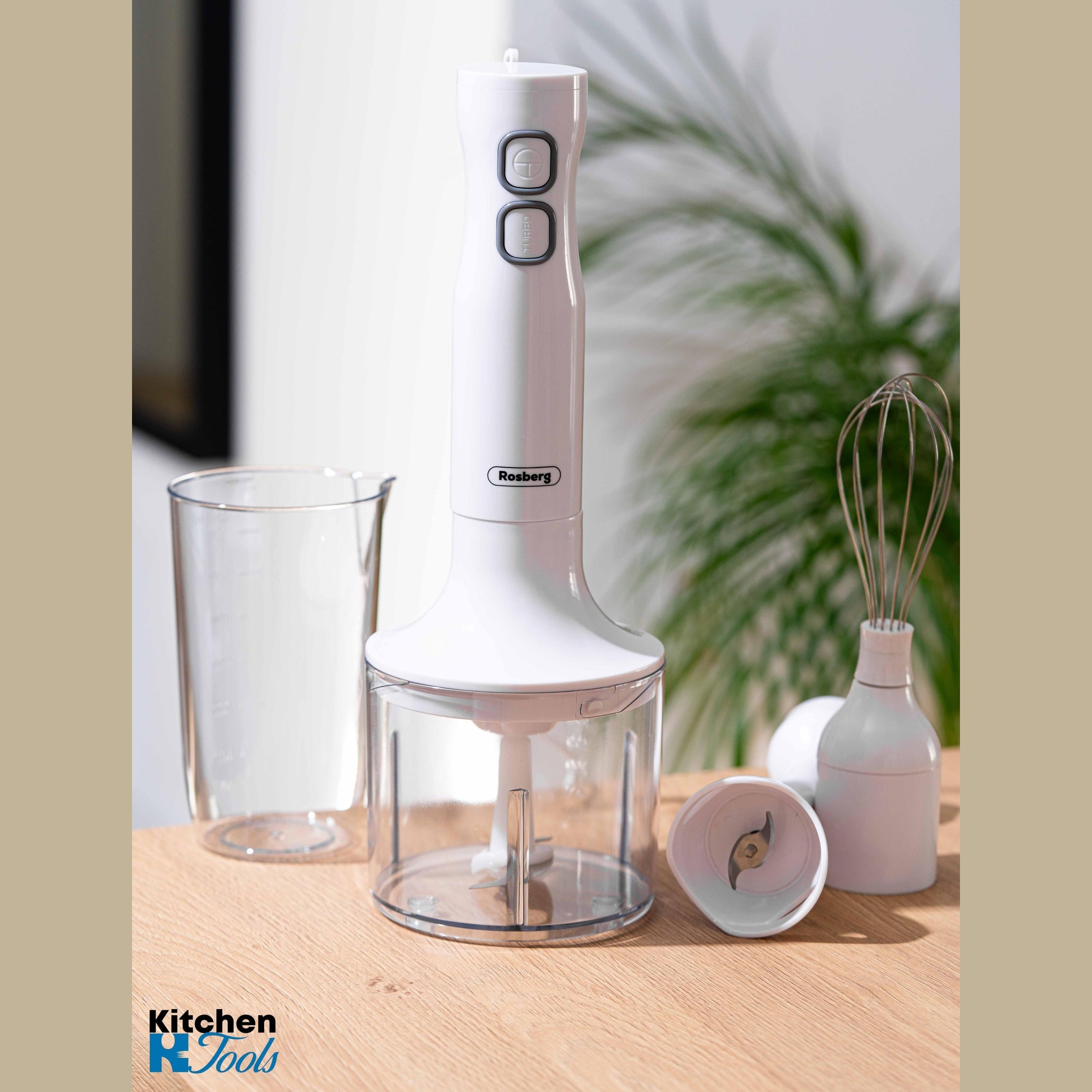Set blender 3 in 1 Rosberg, 400W, alb