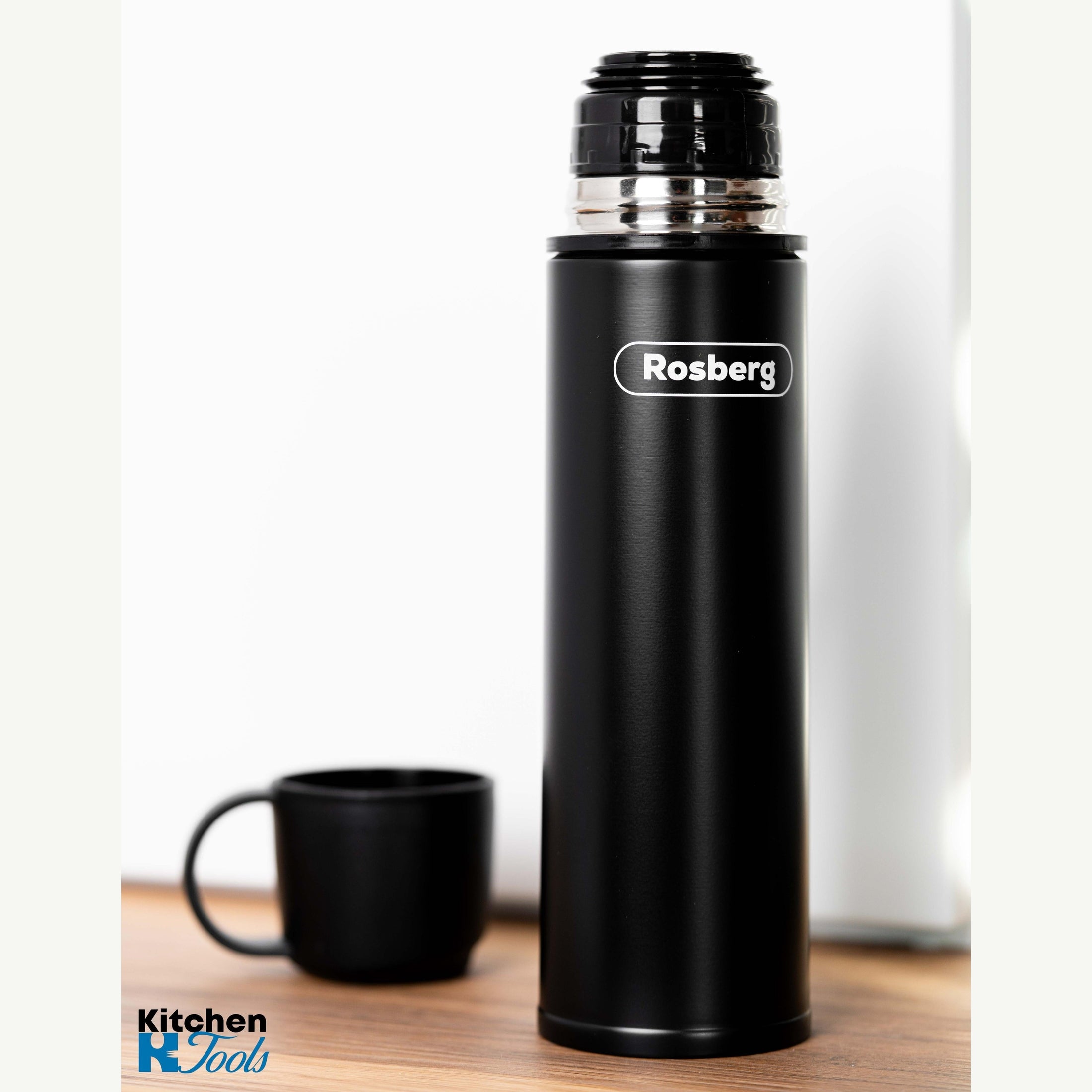 Termos PREMIUM QUALITY 500ml - Rosberg, negru mat