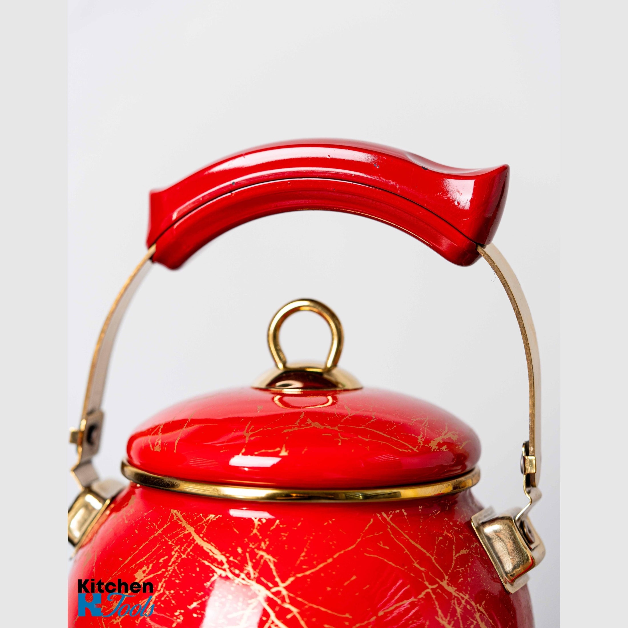 Ceainic emailat Goldmann 2.5L, roșu