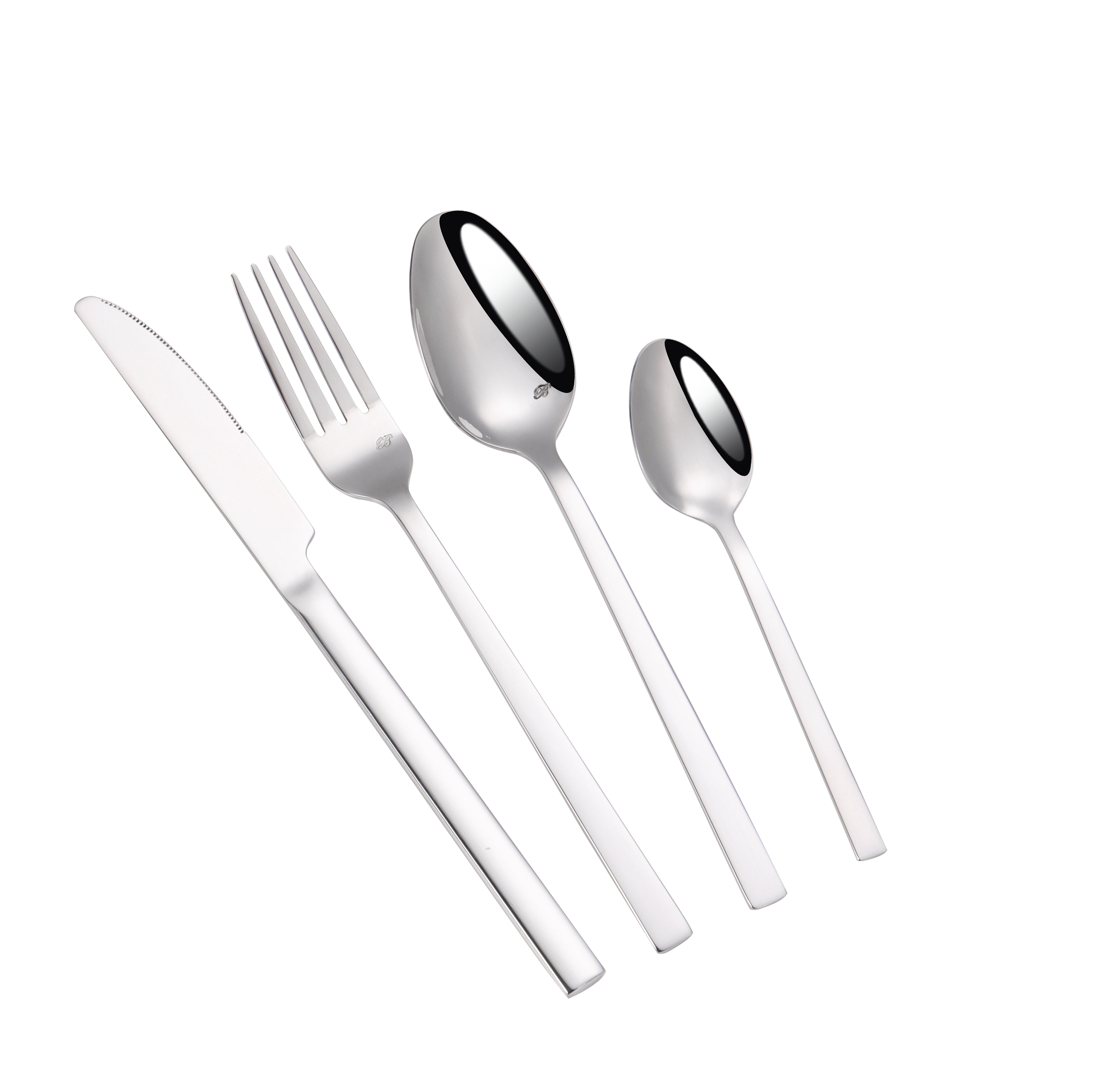 Set tacamuri 24 piese, otel inoxidabil, Premium, ideal 6 persoane, Bohmann