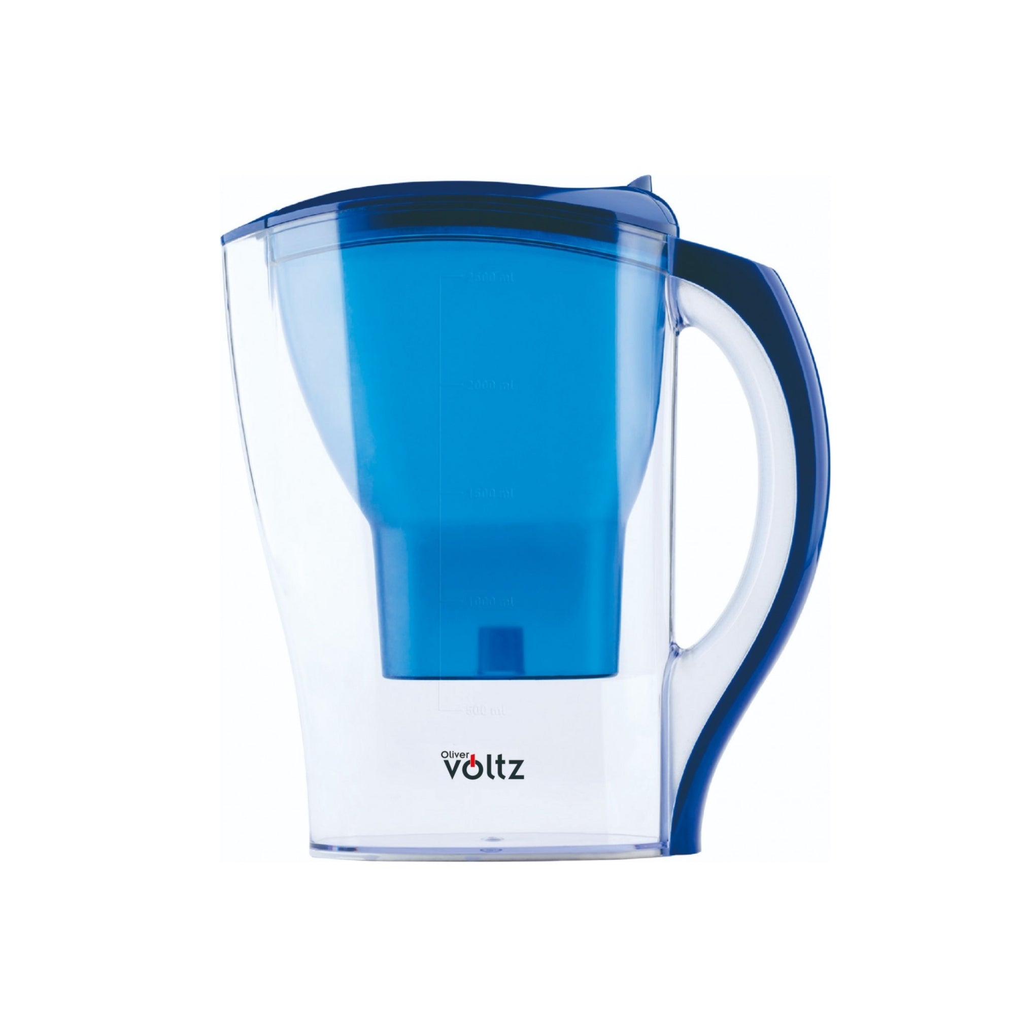 Cană filtrantă apă, capacitate 2.5 L, cu filtru rasina si carbon, indicator uzare filtru, Oliver Voltz