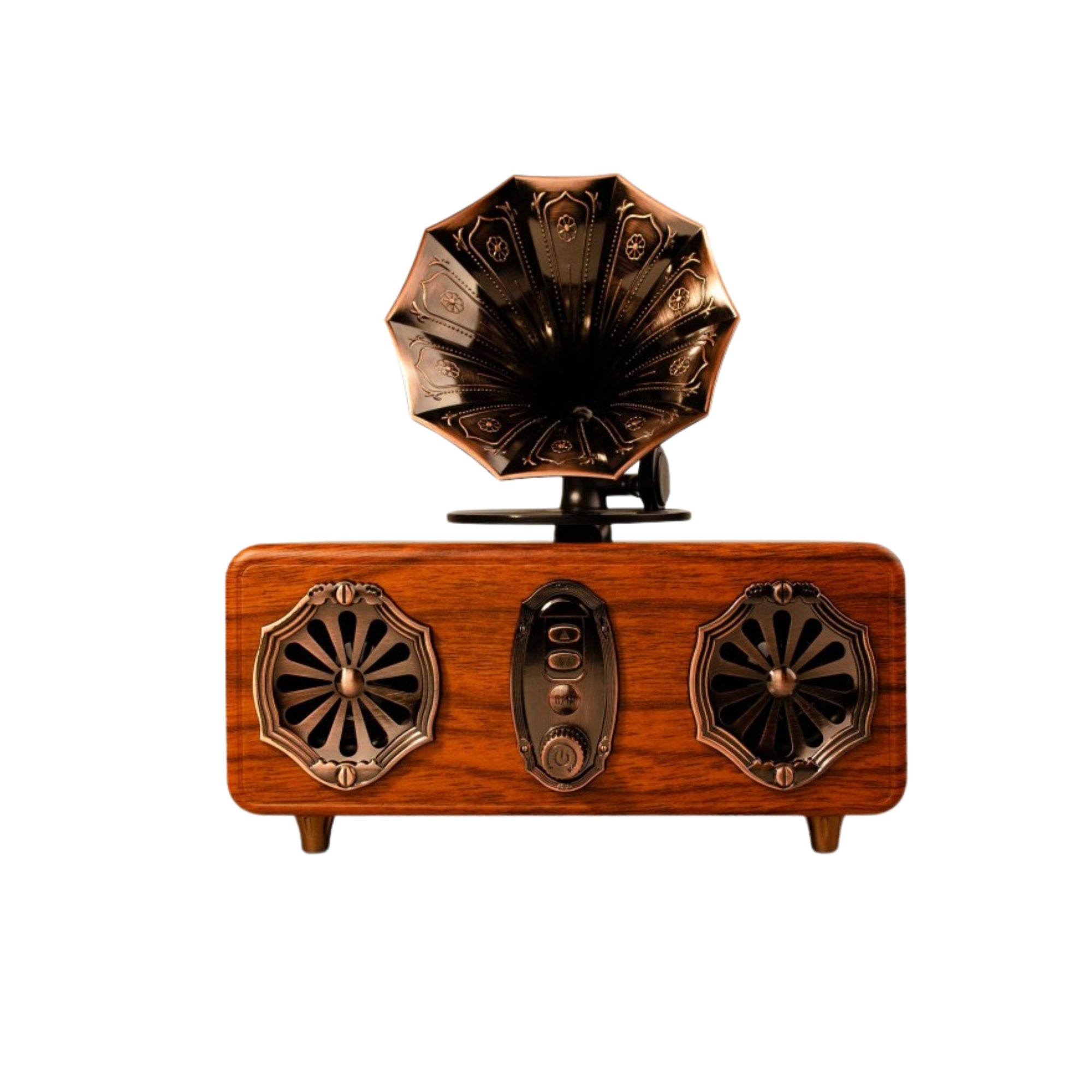 Boxa portabila Bluetooth cu radio, autonomie 5-8H, 1800mAh, 2x5W, raza 10m, 815g, finisaj lemn