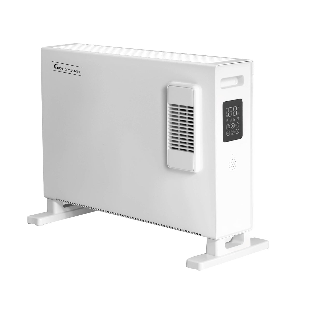 Convector electric 2000 W, 4 moduri de încălzire, telecomandă, timer 24h, funcție Turbo, Goldmann