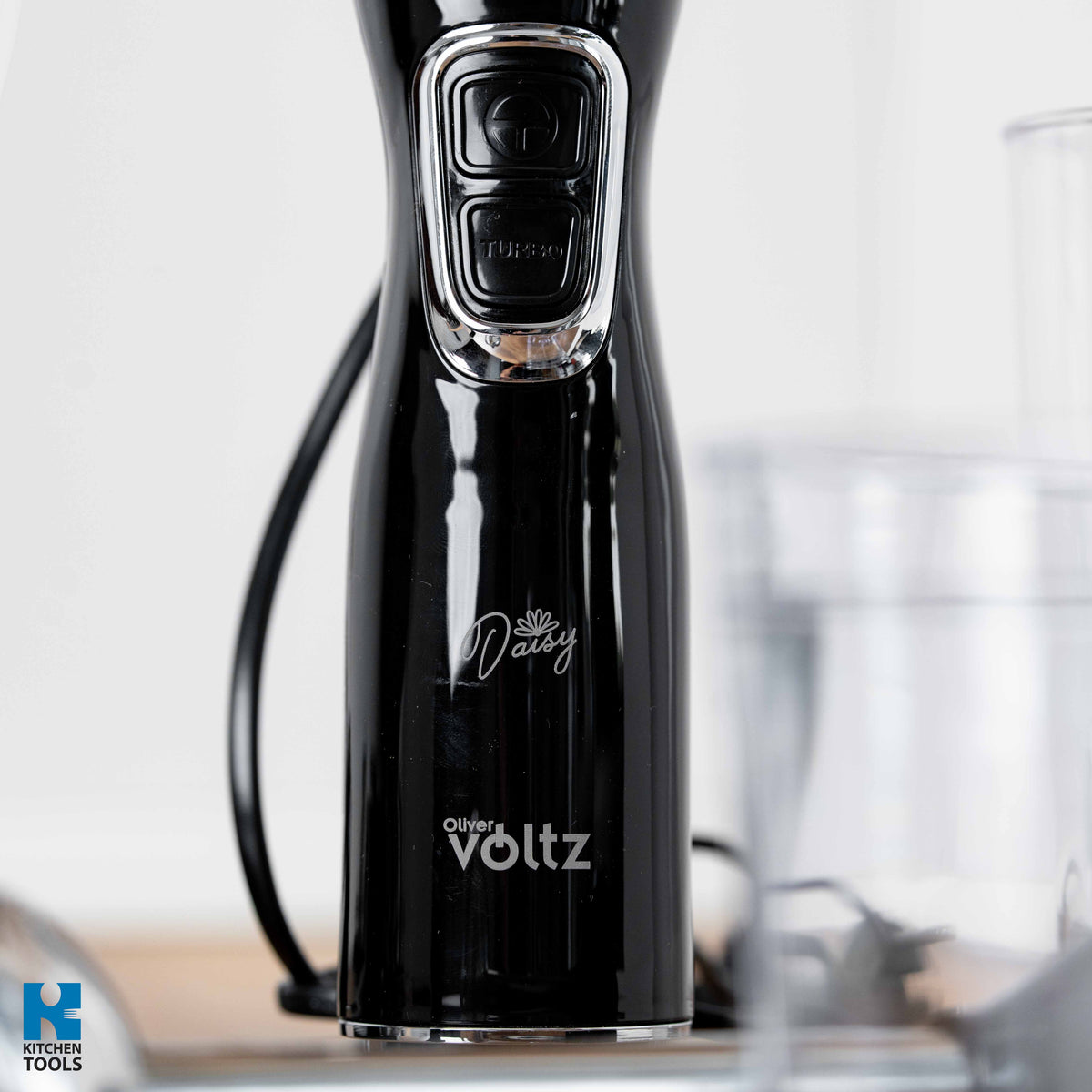 Set 3 in 1 Blender de Mana, 350W, 2 viteze, Tija Otel, Pahar 700ml, Chopper, Tel, Rosberg, Negru