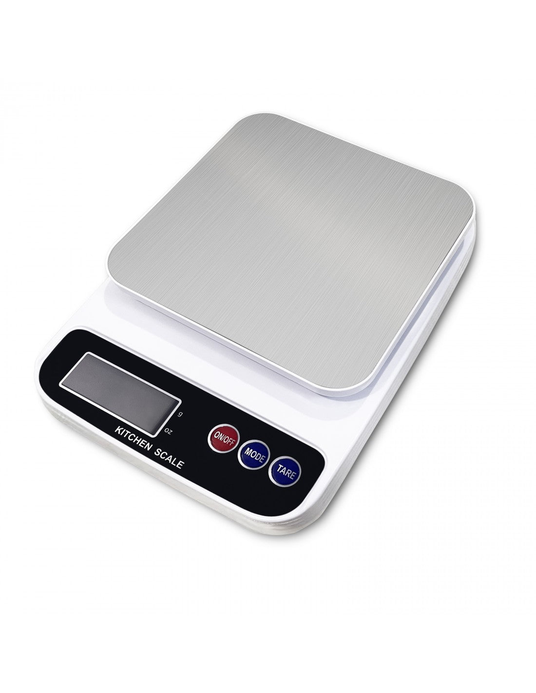 Cantar electronic de bucatarie, 5kg max, precizie 1g, unitati de masura g/oz, Rosberg, alb