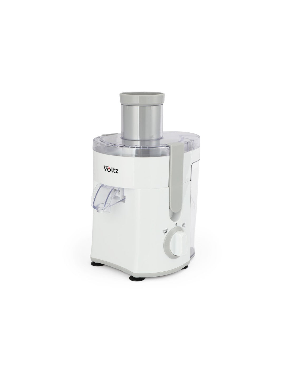 Storcator electric de fructe/legume, 400W, 600 ml, 2 viteze, sita metalica, Oliver Voltz, alb