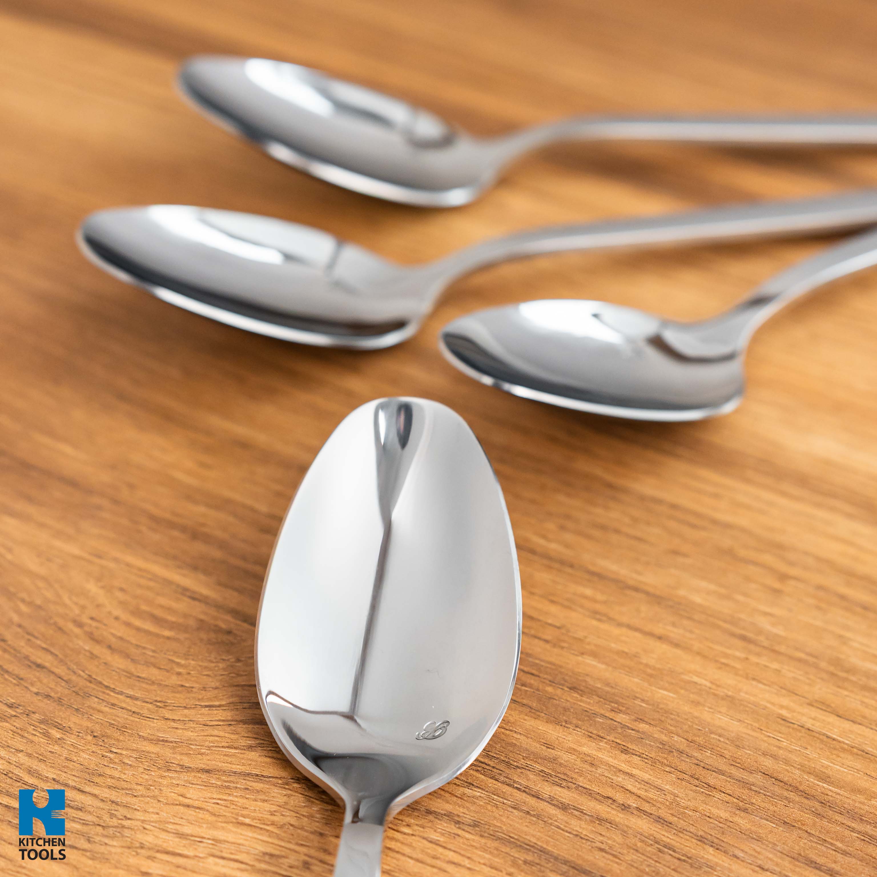 Set lingurite 6 piese, otel inoxidabil, finisaj lucios, Bohmann, argintiu