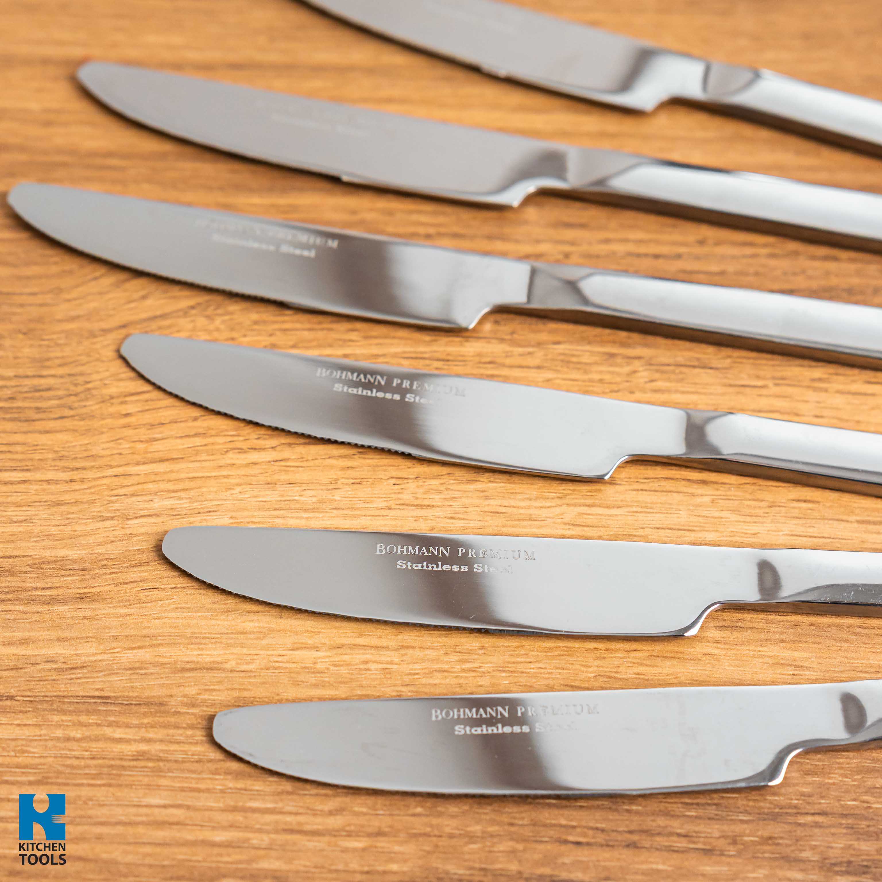 Set cutite 6 piese, otel inoxidabil, finisaj lucios, Bohmann, argintiu