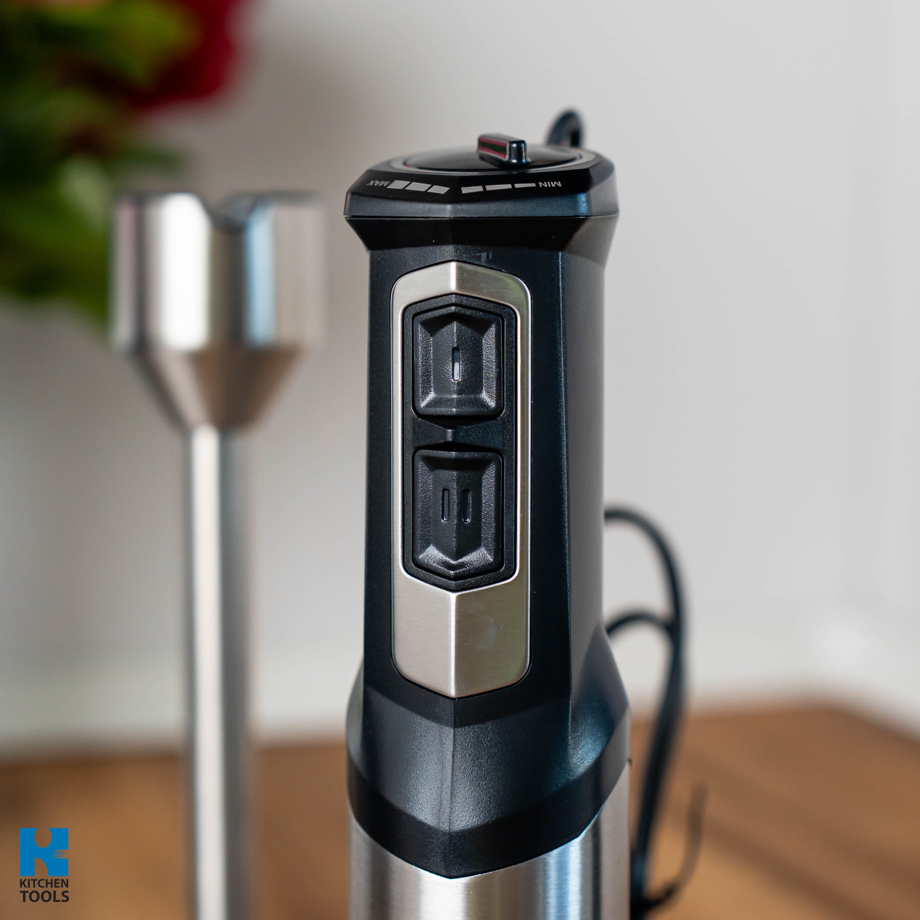 Blender vertical Oliver Voltz, 1200w, 6 trepte de viteza, pasator cartofi, lame din otel
