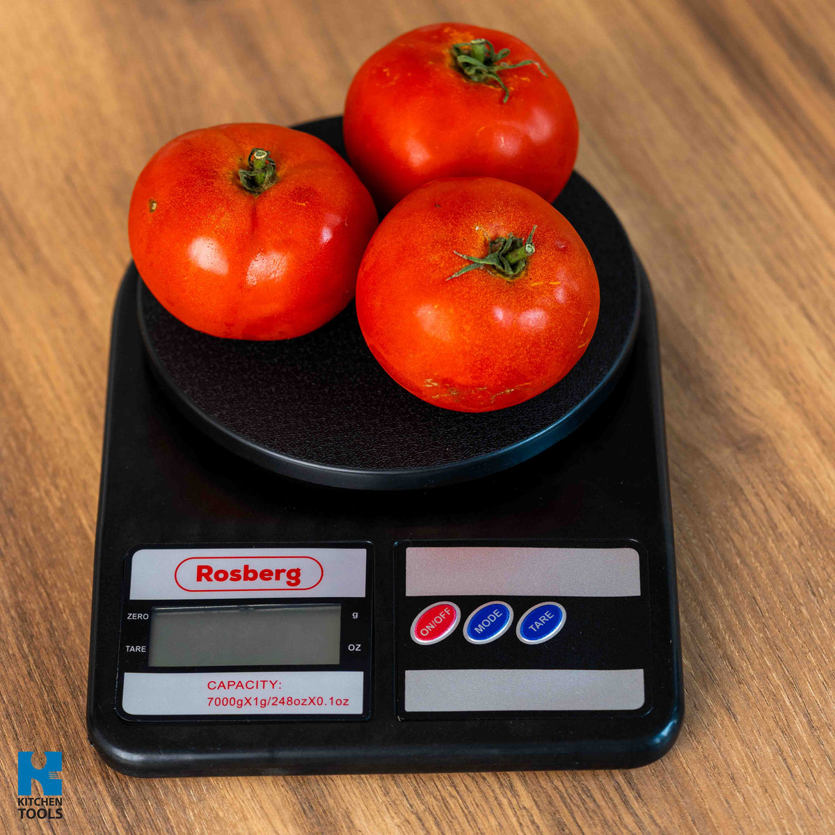 Cantar de bucatarie, 7kg, LCD, prezie 1g, functie TARE, Rosberg, negru