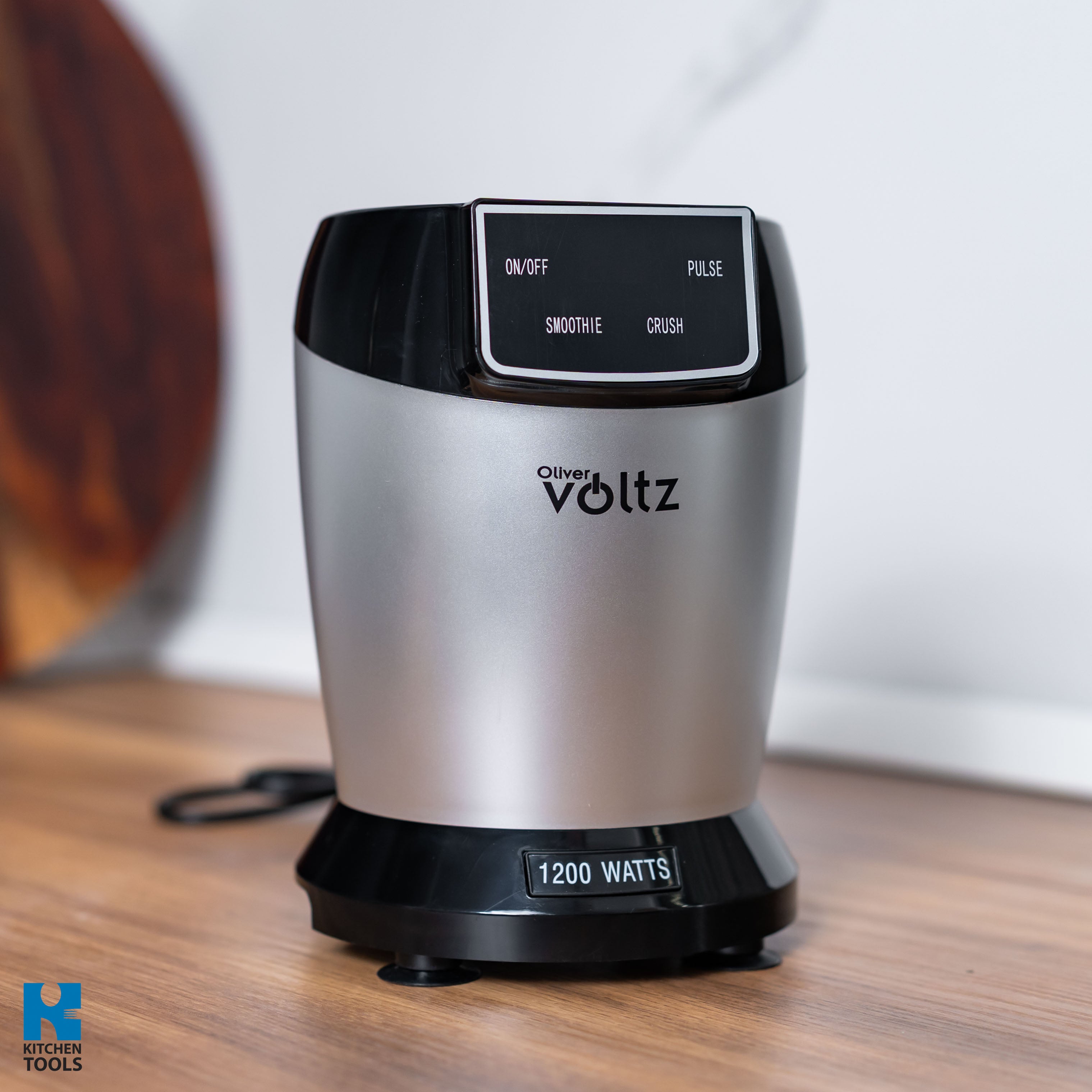 Nutribullet bucatarie multifunctional, 1200W, recipient 1000ml, pahar cu capac 800ml, Oliver Voltz, gri