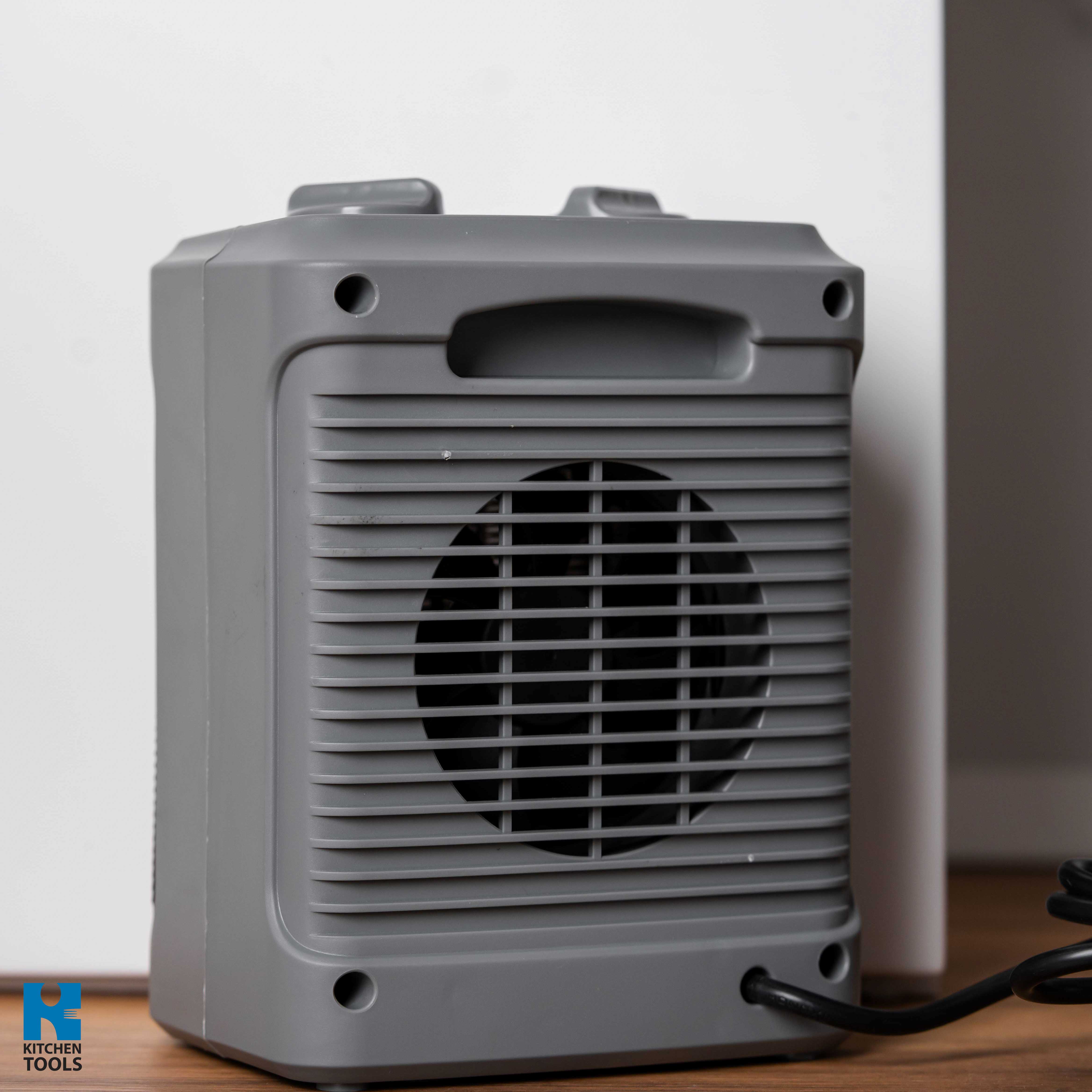 Aeroterma de birou cu ventilator, 2 trepte, 1500W, 3 moduri de functionare, protectie la supraincalzire, Oliver Voltz, gri