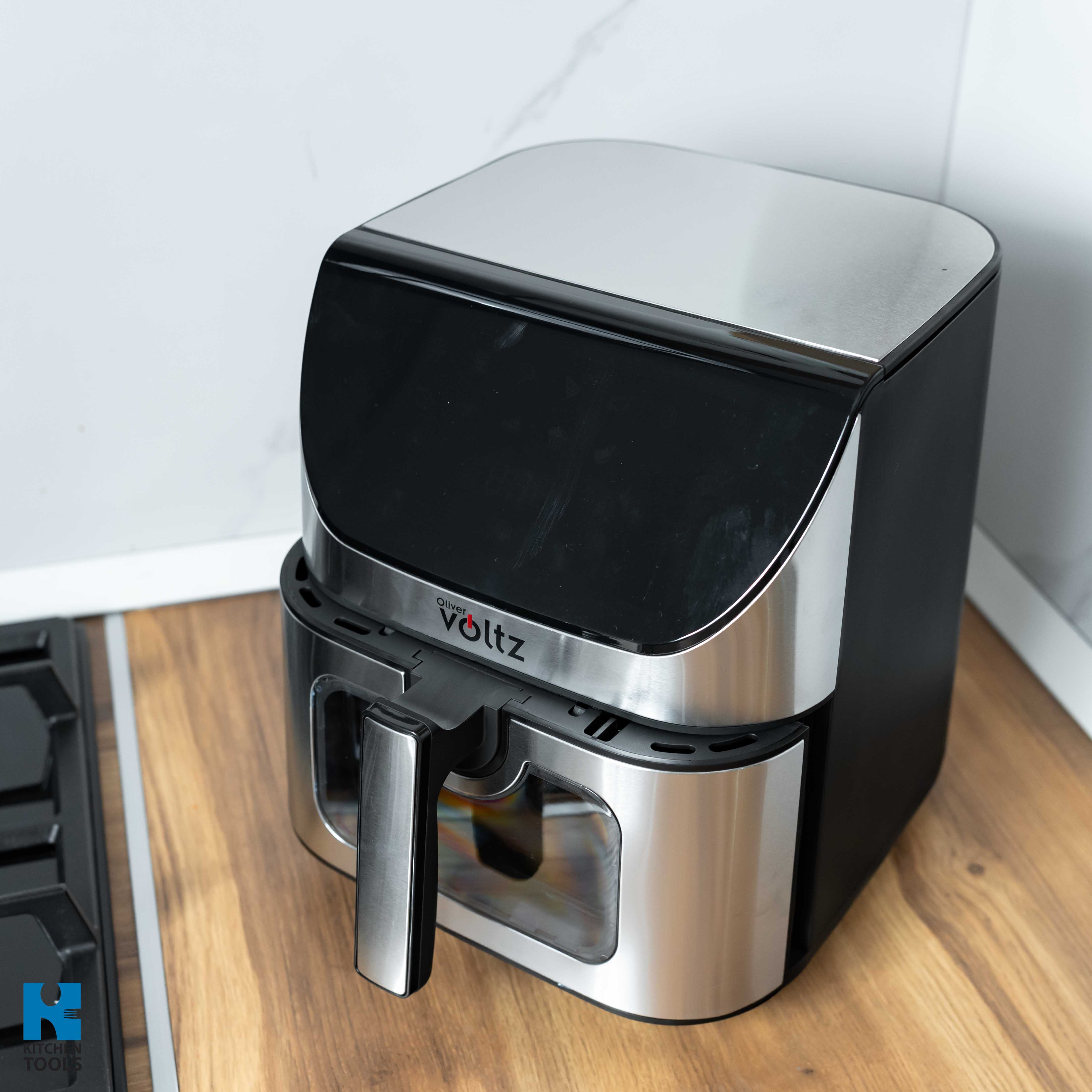 Friteuza cu aer cald Airfryer ClearView 12 in1, 1700W, 7 litri, 80°C - 200°C, timer 60 min, 12 programe, Oliver Voltz, negru