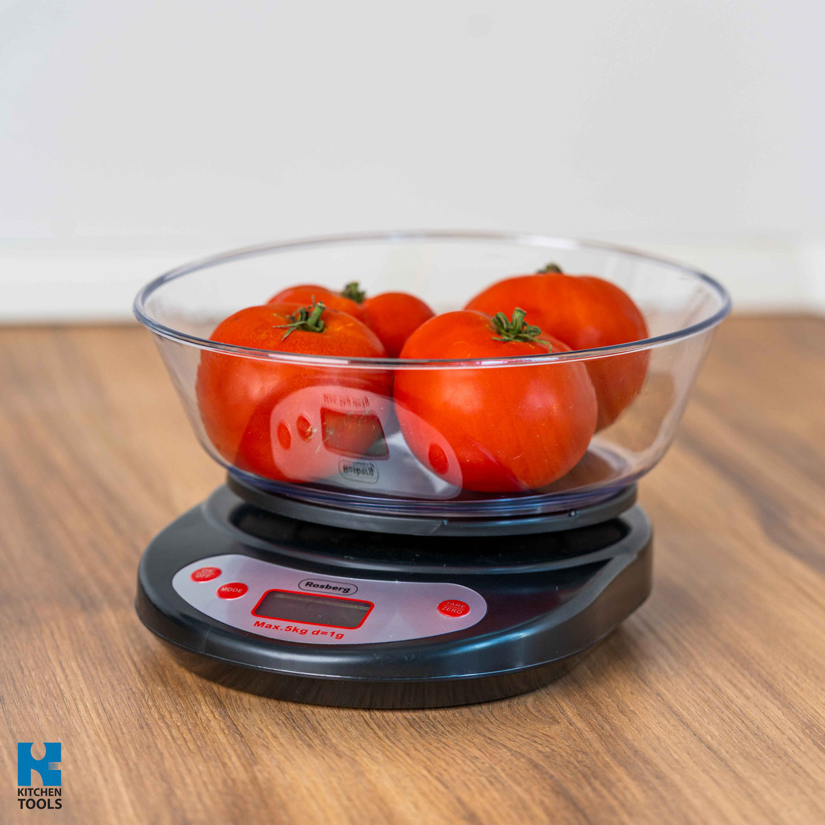 Cantar electronic de bucatarie, 5kg maxim, baterie, prezie 1g, ecran LCD, Rosberg